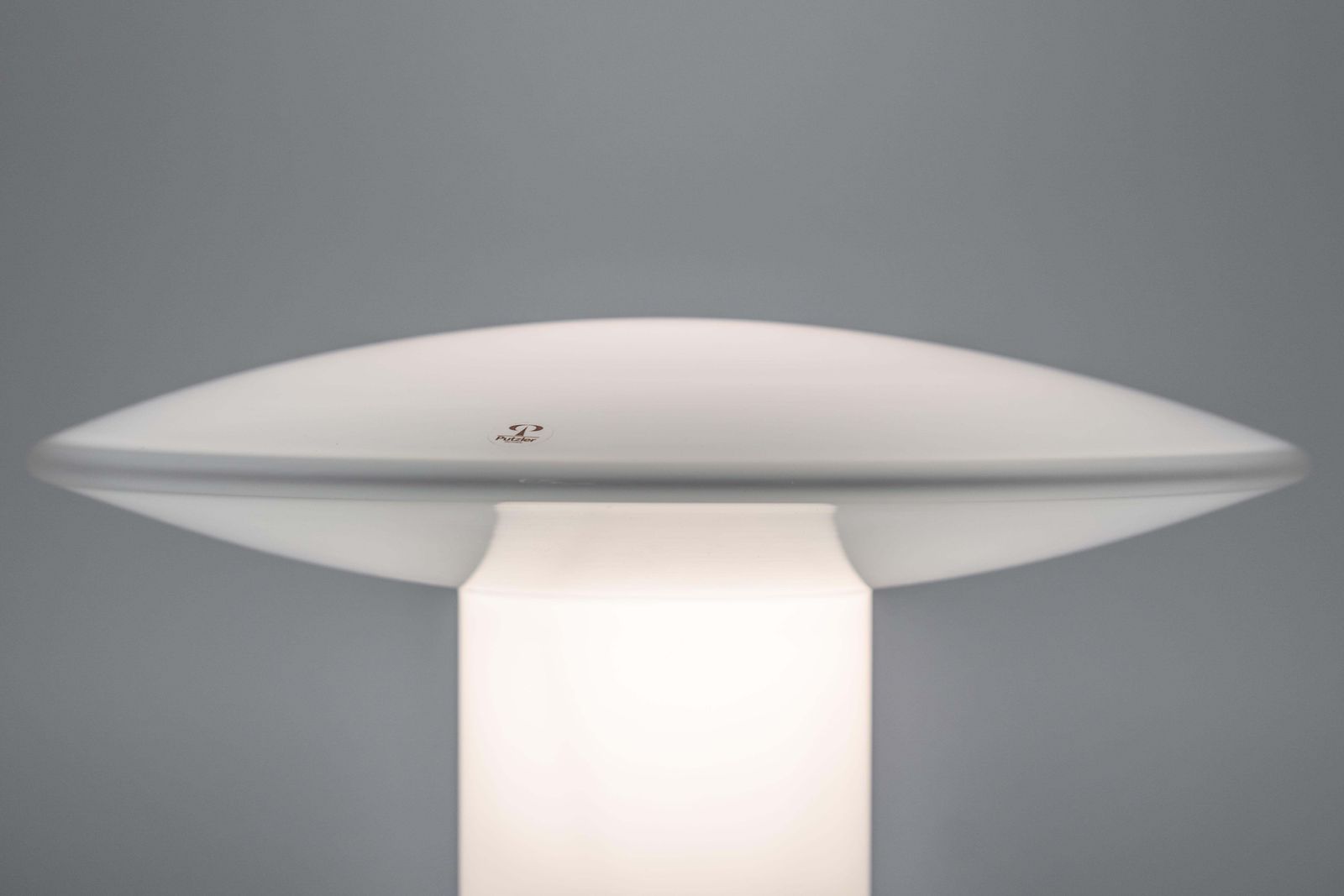 photo vinterior 1 Of 2 Wonderful Glass Mushroom Table Lamp By Peill & Putzler, Germany, 1970s