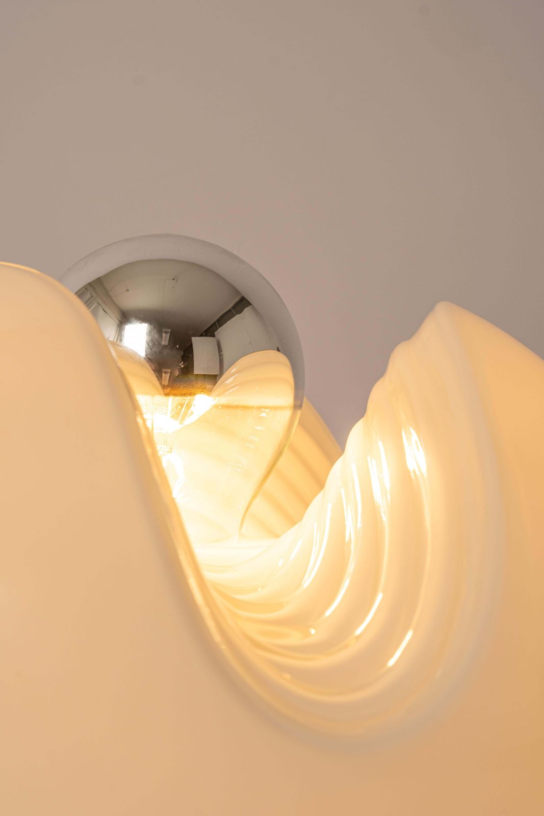 photo for sale 1 Of 2 Petite Glass Table Light By Koch & Lowy For Peill & Putzler, Germany, 70s