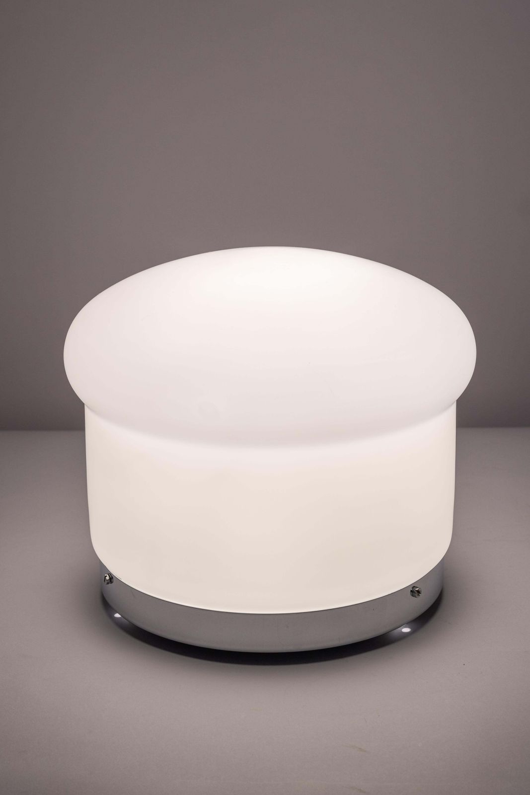 Wonderful Petite Opal Glass Table Lamp By Peill & Putzler, Germany, 1970s photo vinterior