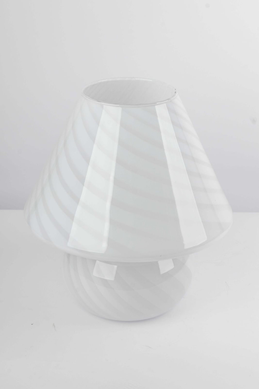 Wonderful Glass Mushroom Table Lamps By Peill & Putzler, Germany, 1970s photo furniture