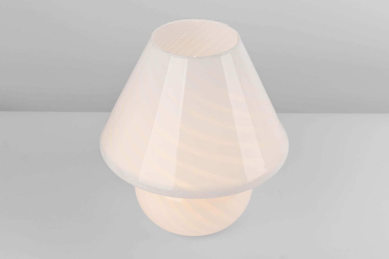 Wonderful Glass Mushroom Table Lamps By Peill & Putzler, Germany, 1970s photo buy