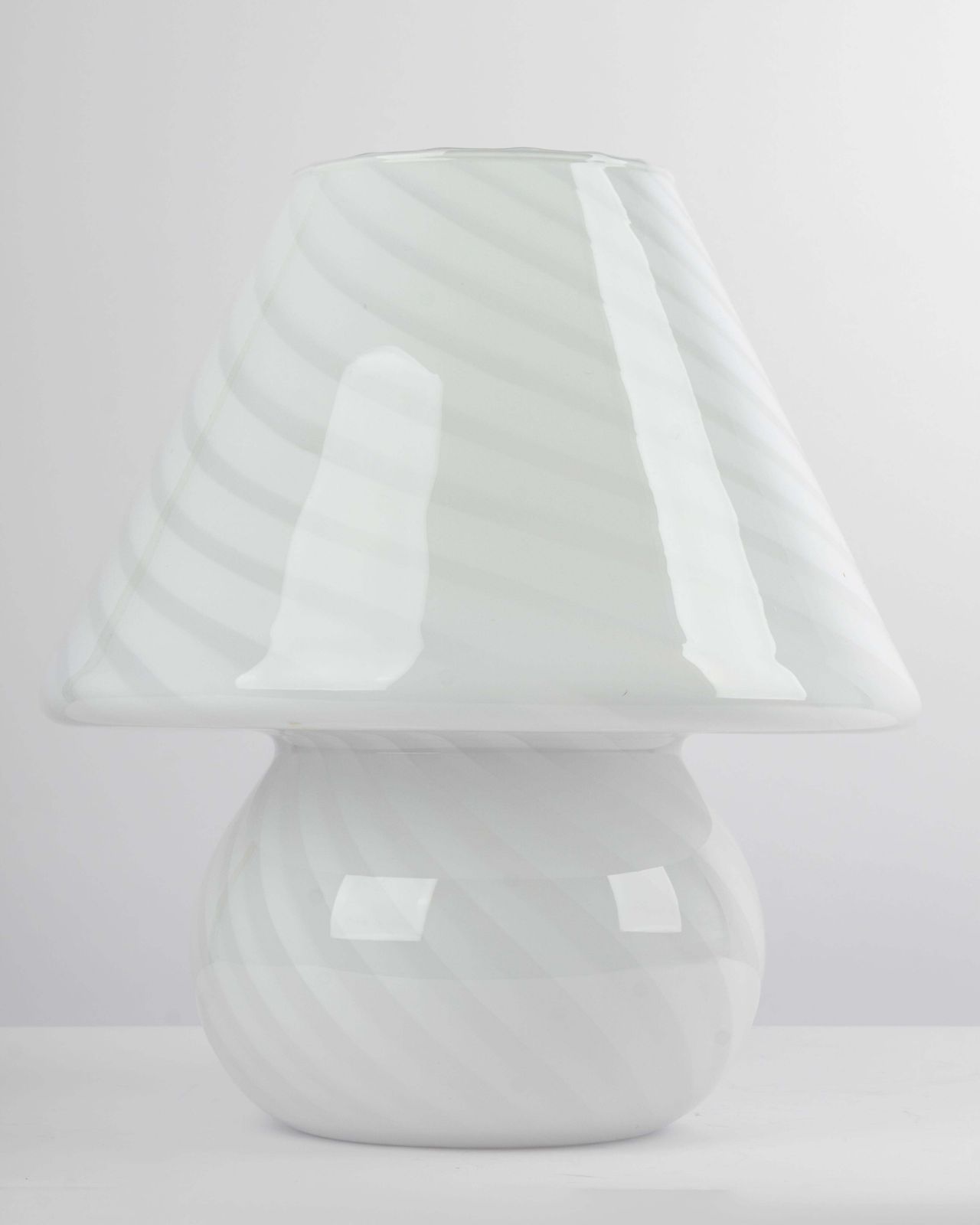 photo vinterior Wonderful Glass Mushroom Table Lamps By Peill & Putzler, Germany, 1970s