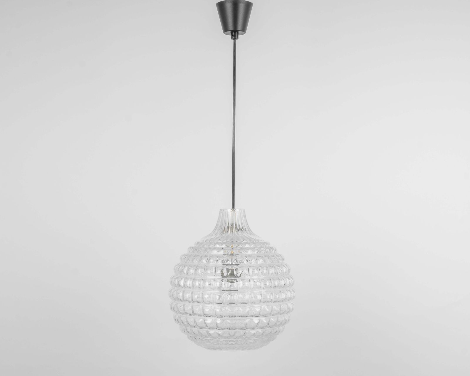photo for sale 1 Of 2 Stunning Crystal Glass Pendant Light, Peill & Putzler, Germany, 1970s