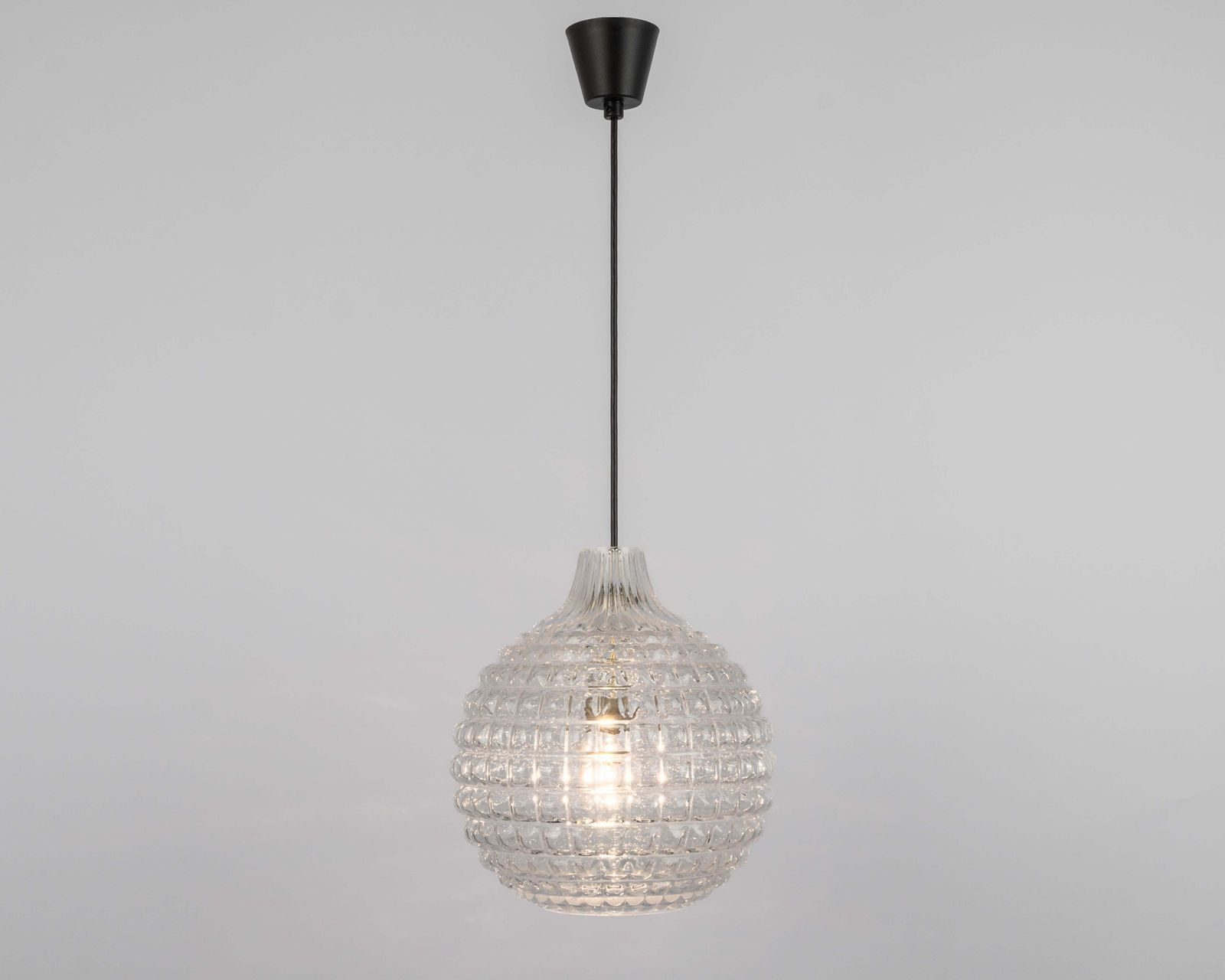 photo vinterior 1 Of 2 Stunning Crystal Glass Pendant Light, Peill & Putzler, Germany, 1970s