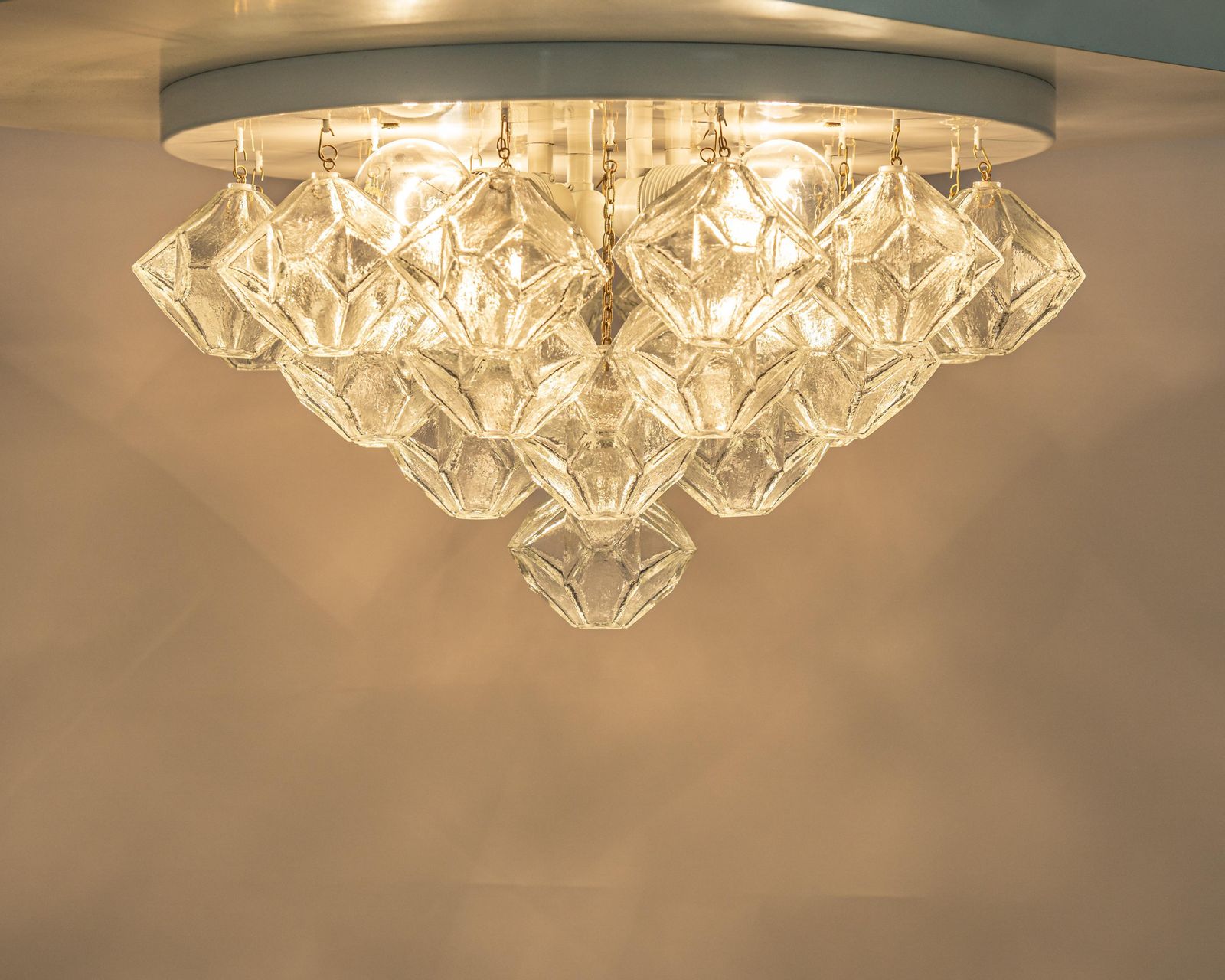 Large Rare Pagoda Glass Chandelier By Kalmar, Austria, 1960s photo 1891.0