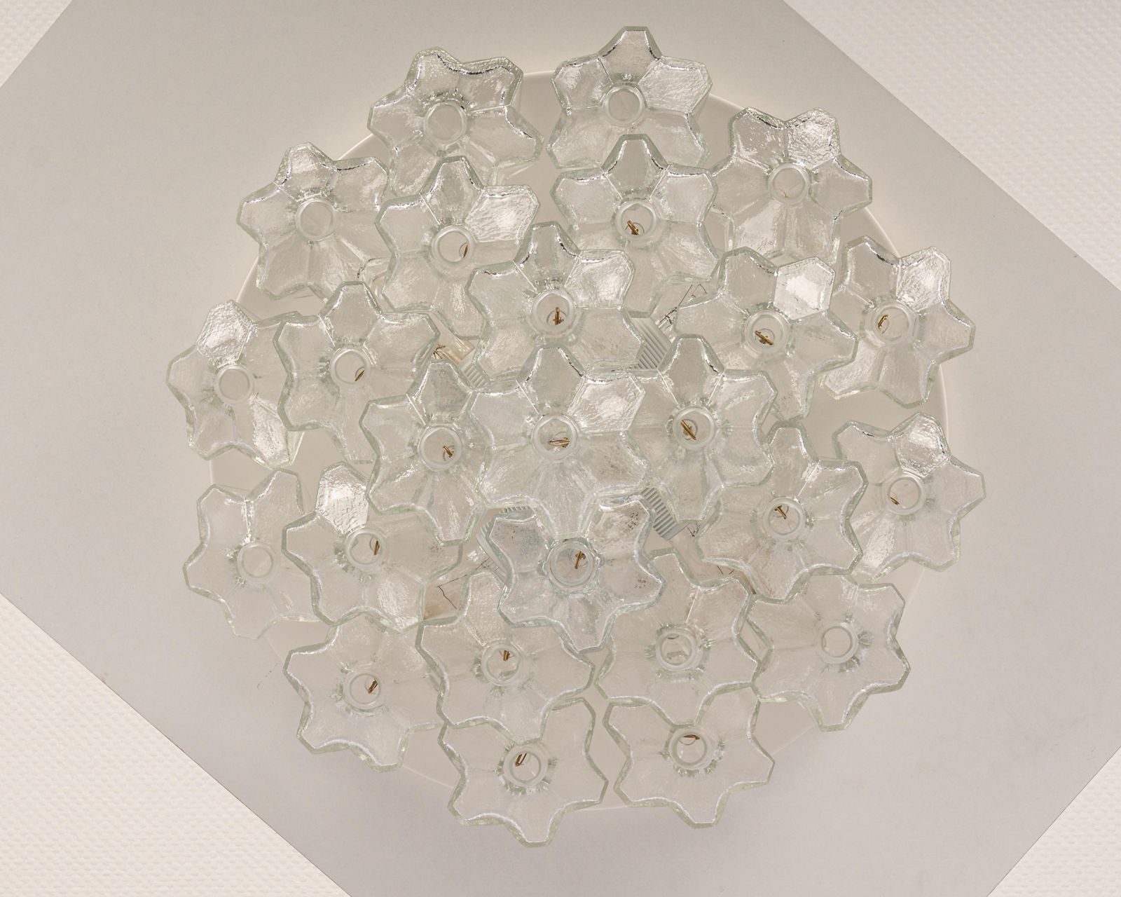 photo for sale Large Rare Pagoda Glass Chandelier By Kalmar, Austria, 1960s