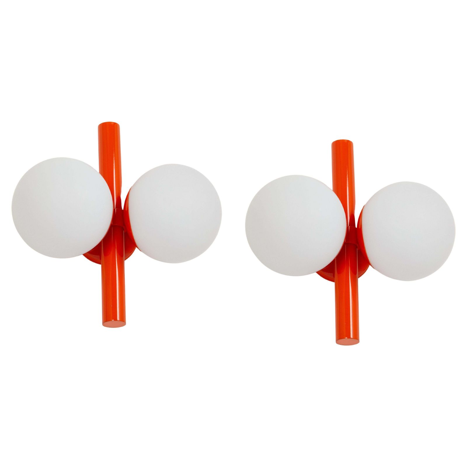 1 Of 3 Midcentury Orbital Wall Lights In Orange By Kaiser, Germany, 1970s photo furniture