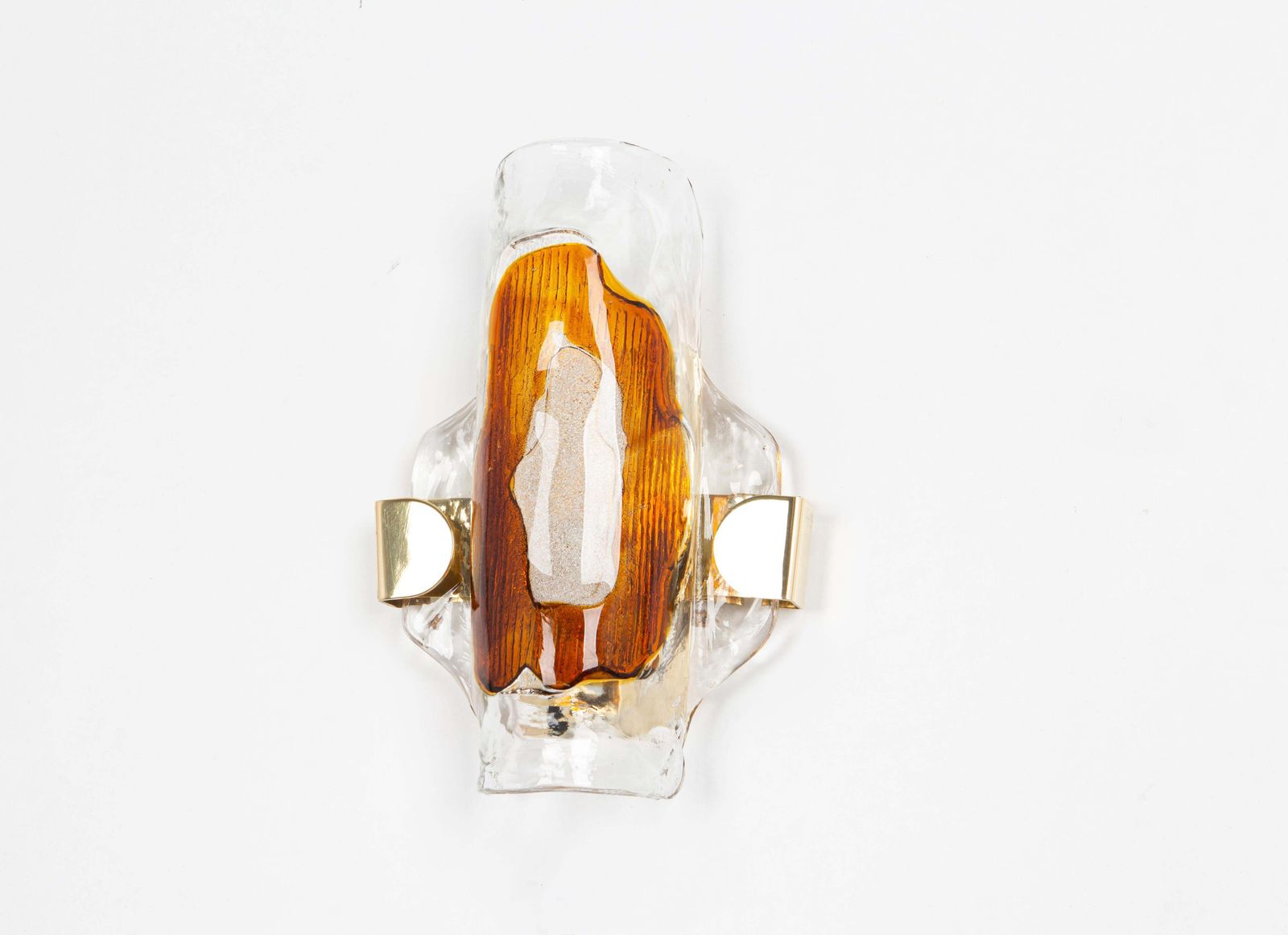 One Single Large Murano Glass Wall Sconce In Style Barovier & Toso, Italy, 1970s photo furniture