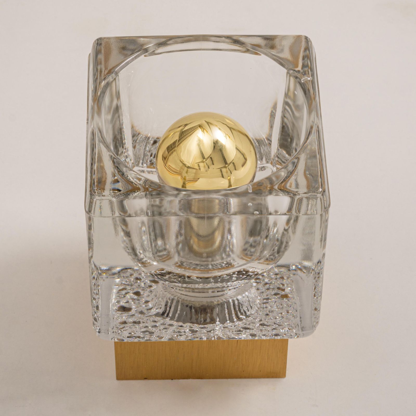 1 Of 10 Petite Crystal Glass Brass Wall Sconces By Peill & Putzler, Germany photo furniture