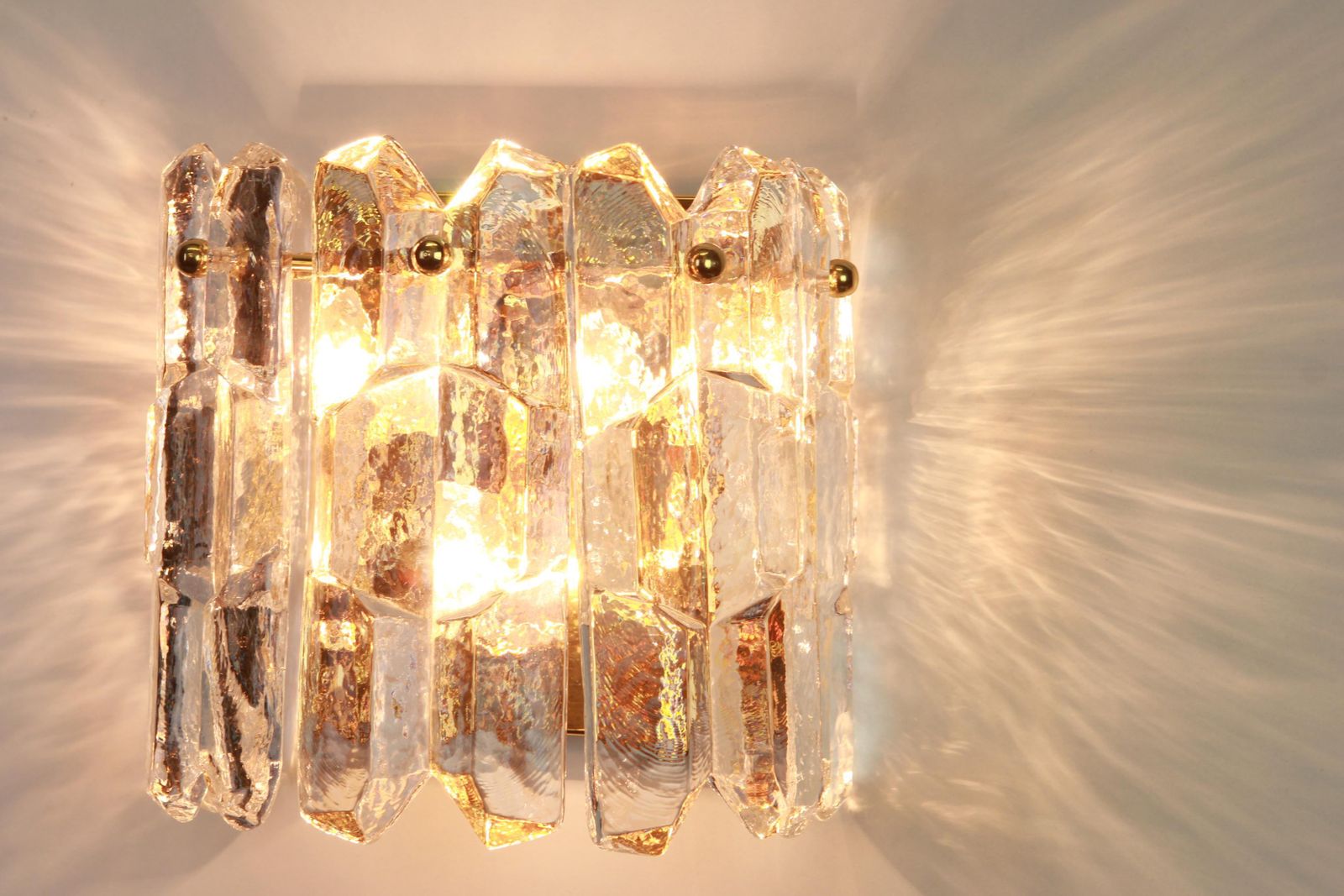 1 Of 2 Large Kalmar Sconces Wall Lights 'Palazzo', Austria, 1960s photo 688.0