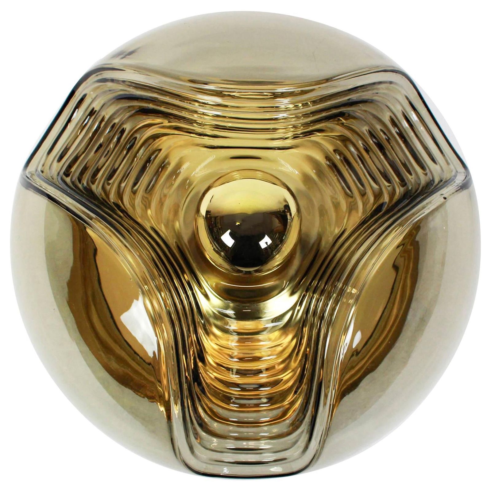 1 Of 4 Large Wall Sconce Flush Mount, Koch & Lowy By Peill & Putzler, Germany photo furniture