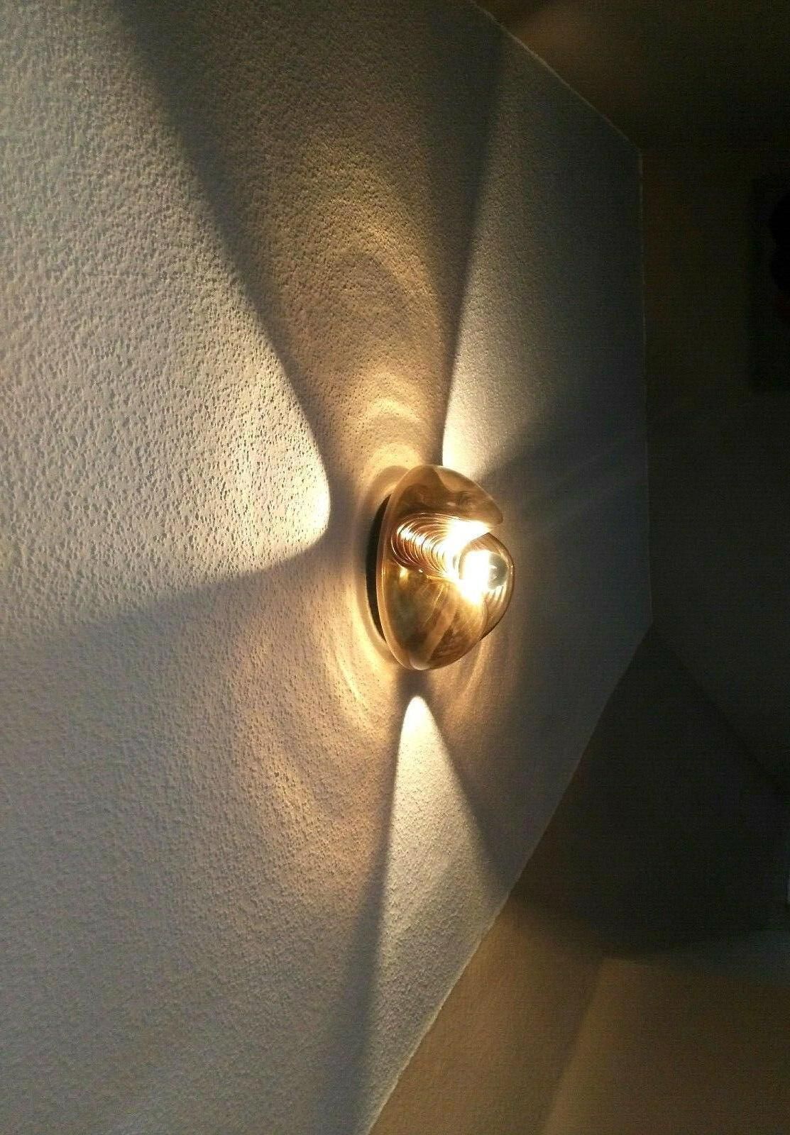 1 Of 4 Large Wall Sconce Flush Mount, Koch & Lowy By Peill & Putzler, Germany photo vintage