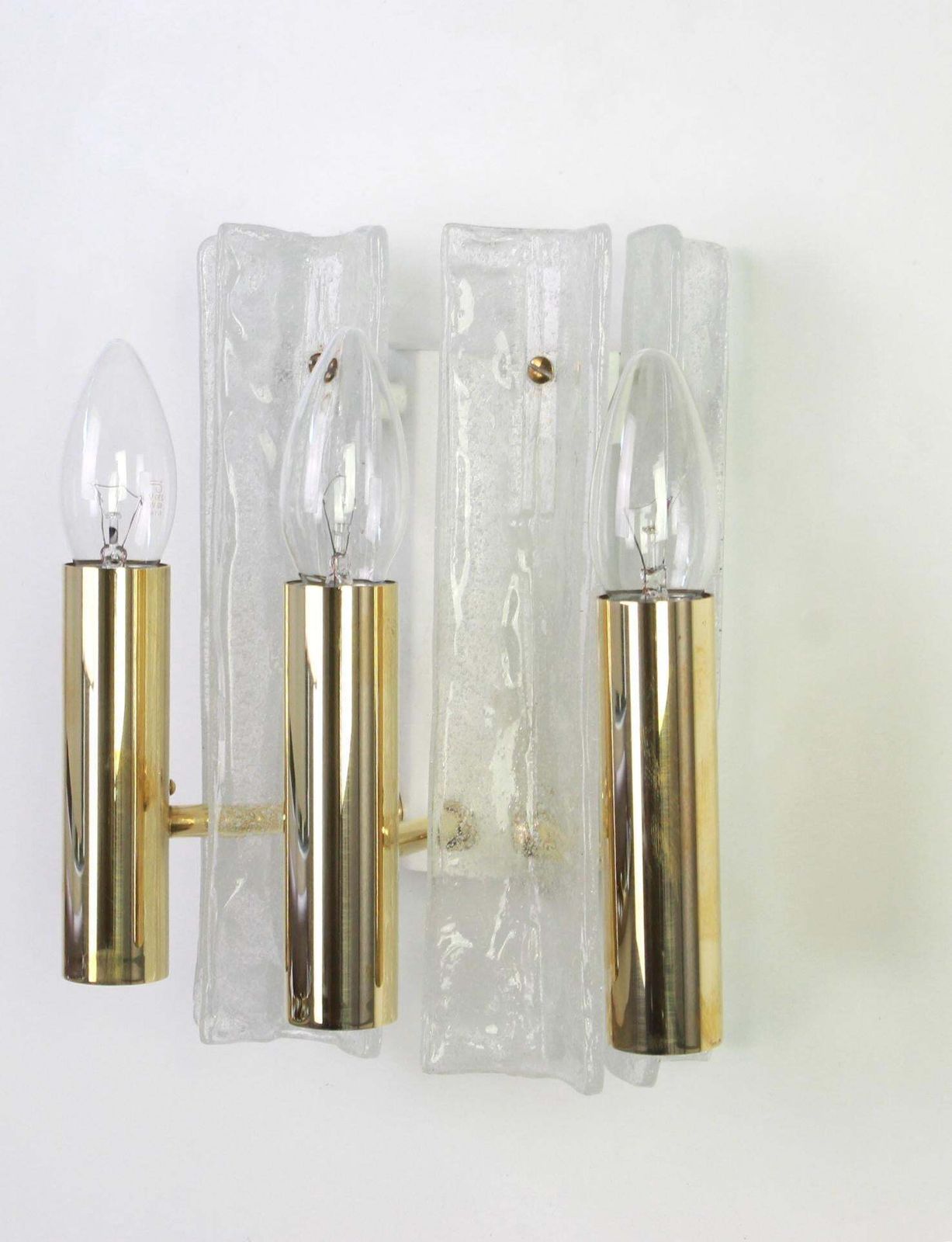 Pair Of Murano Glass Sconces By Kalmar, Mod Lipizza, Austria, 1960s photo buy