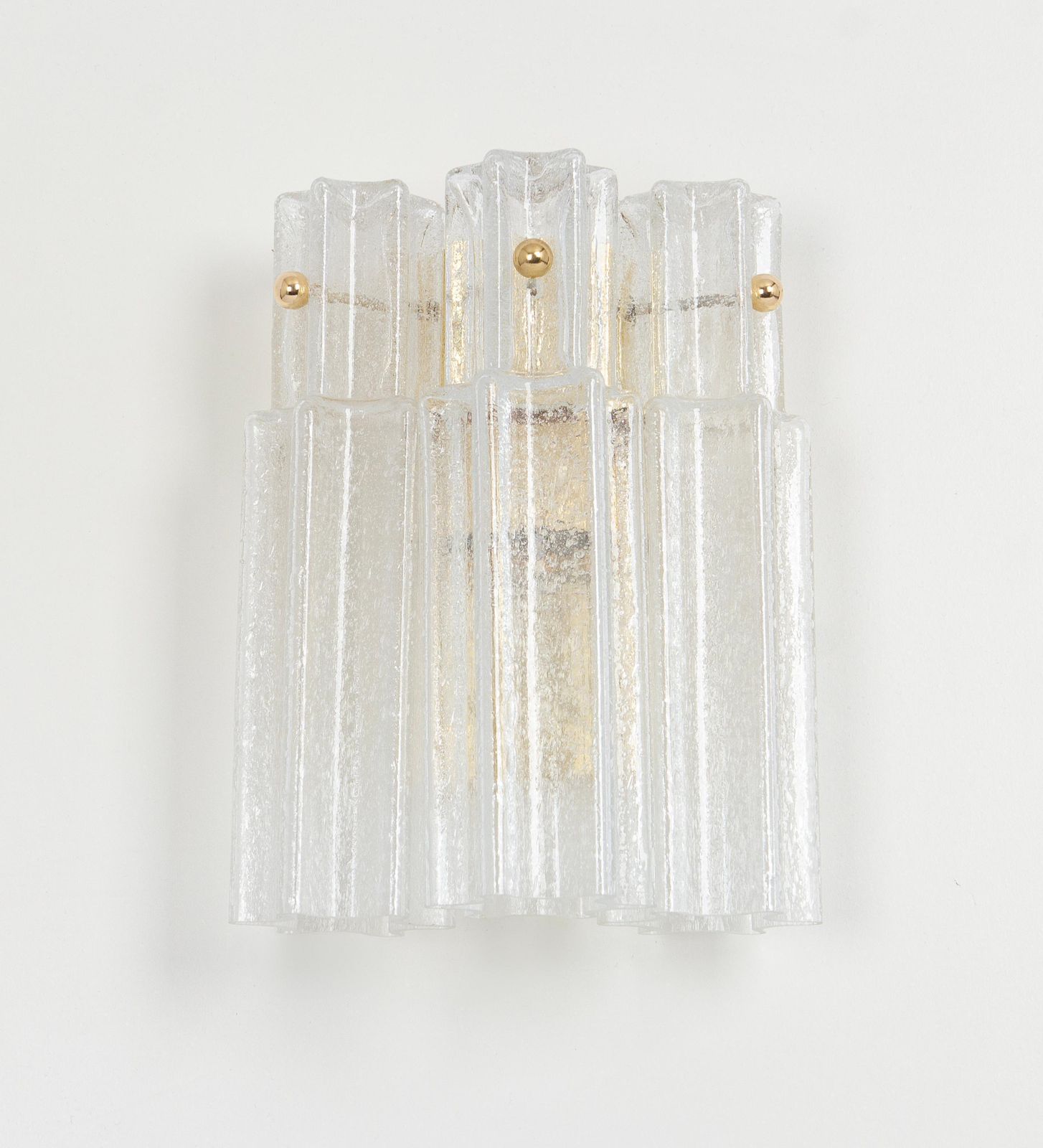 1 Of 2 Sets Of Frosted Glass Wall Lights By Limburg, Germany, 1960s photo buy