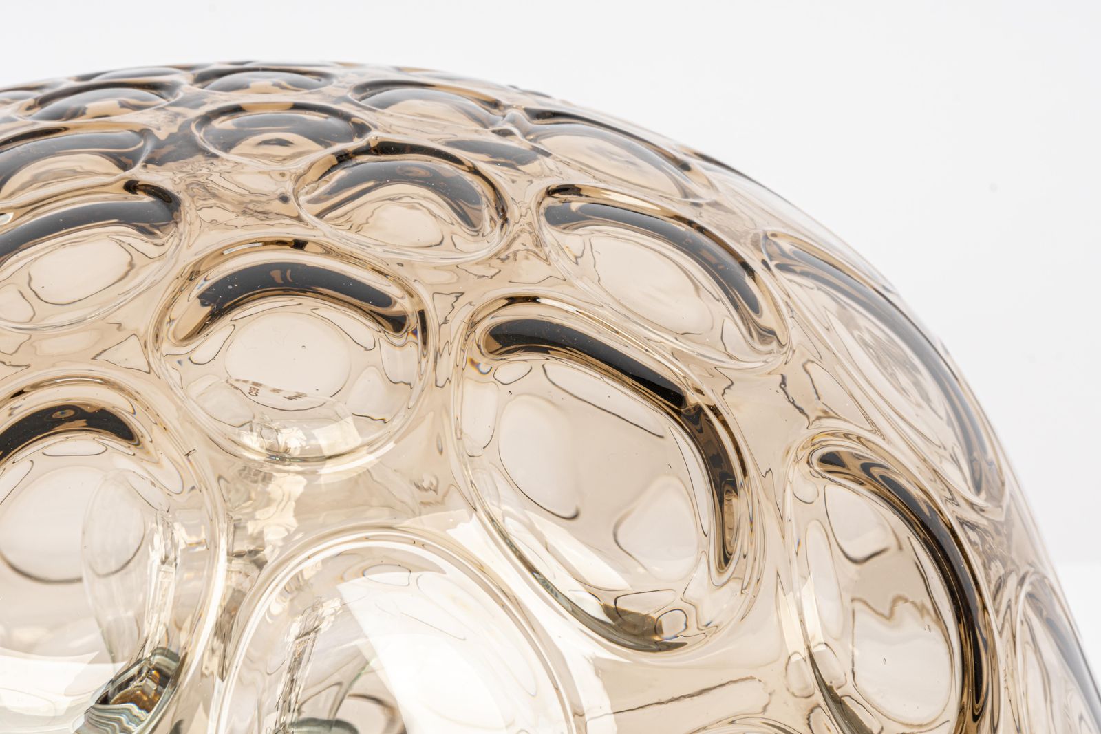 1 Of 2 Midcentury Flushmount / Wall Light Smoked Glass, Sputnik, Germany photo 817.0