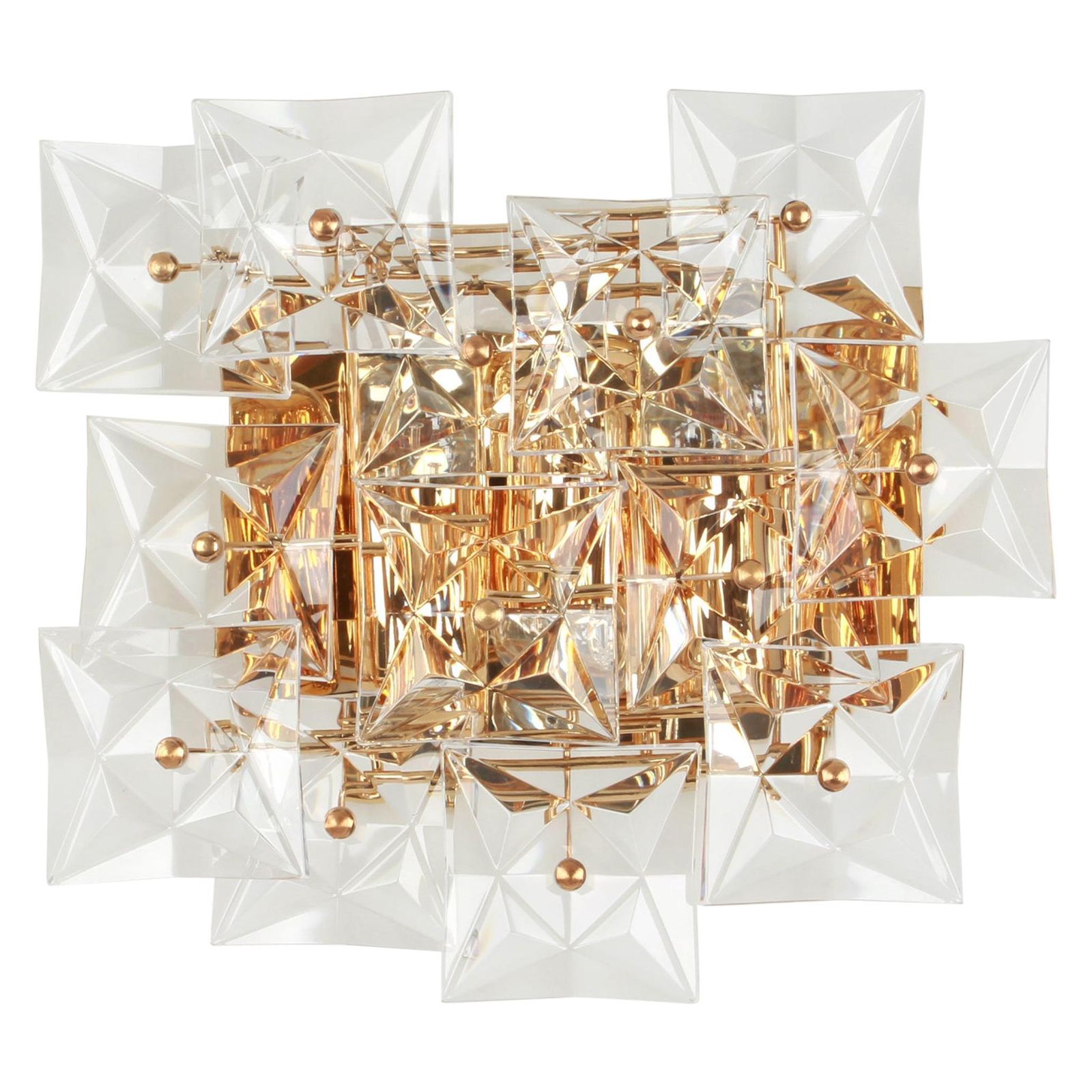 1 Of 2 Wonderful Extra Large Crystal Sconce By Kinkeldey, Germany, 1970s photo furniture