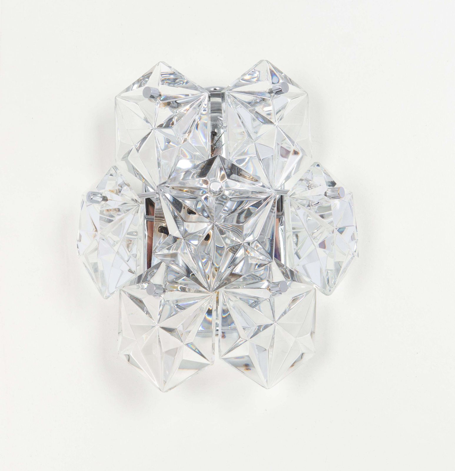 1 Of 3 Pairs Of Crystal Sconces By Kinkeldey, Germany, 1970s photo furniture