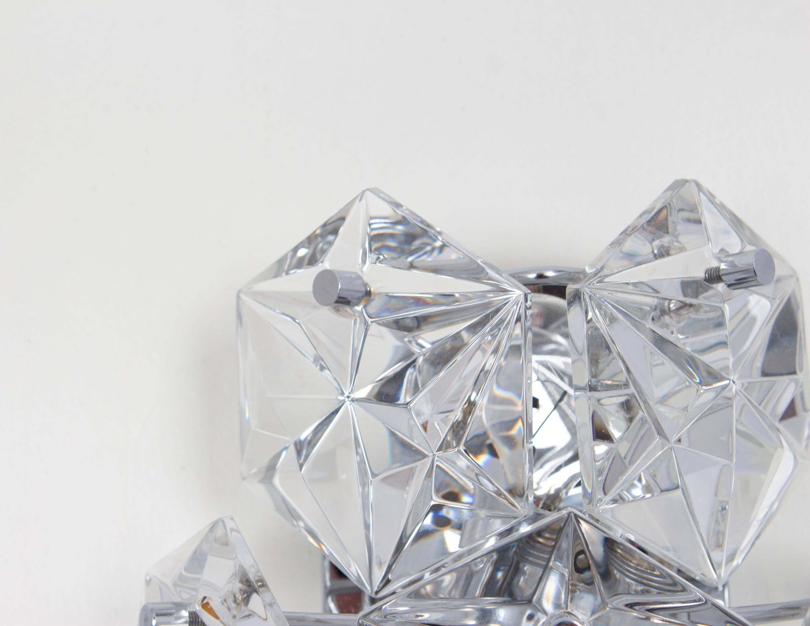 1 Of 3 Pairs Of Crystal Sconces By Kinkeldey, Germany, 1970s photo vinterior