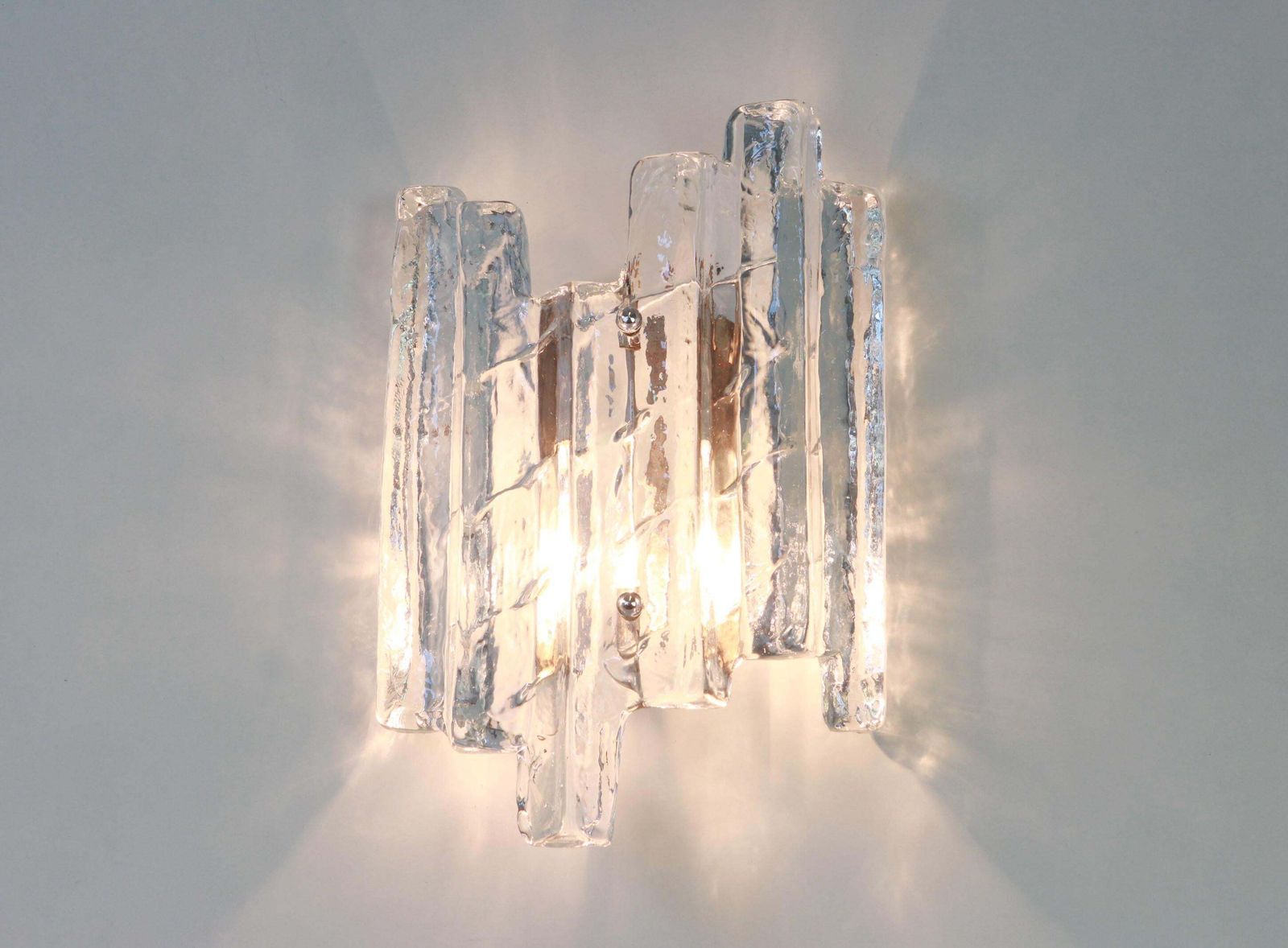 1 Of 3 Pairs Of Large Kalmar Style Sconces Murano Wall Lights, Austria, 1960s photo furniture