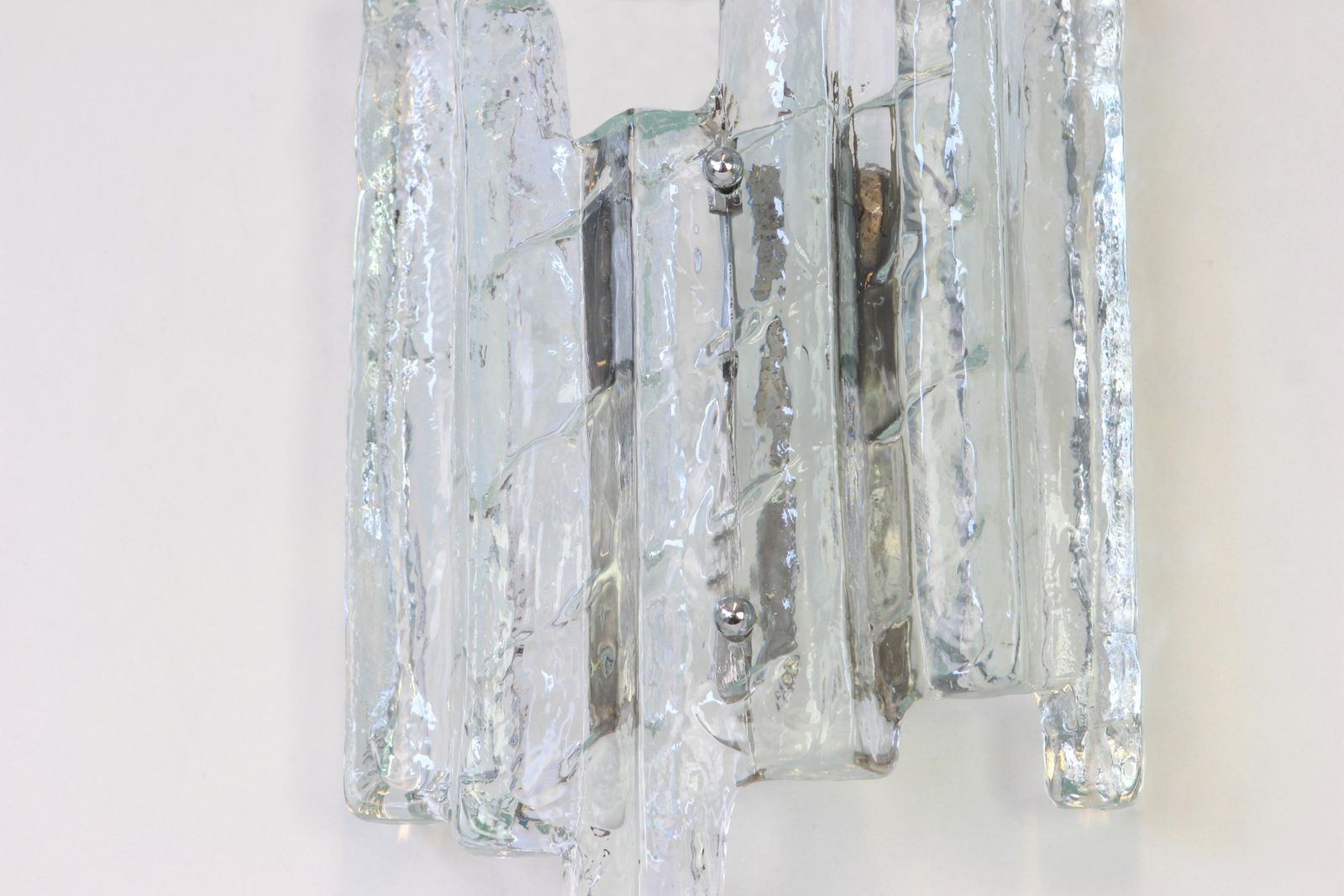 1 Of 3 Pairs Of Large Kalmar Style Sconces Murano Wall Lights, Austria, 1960s photo 1161.0