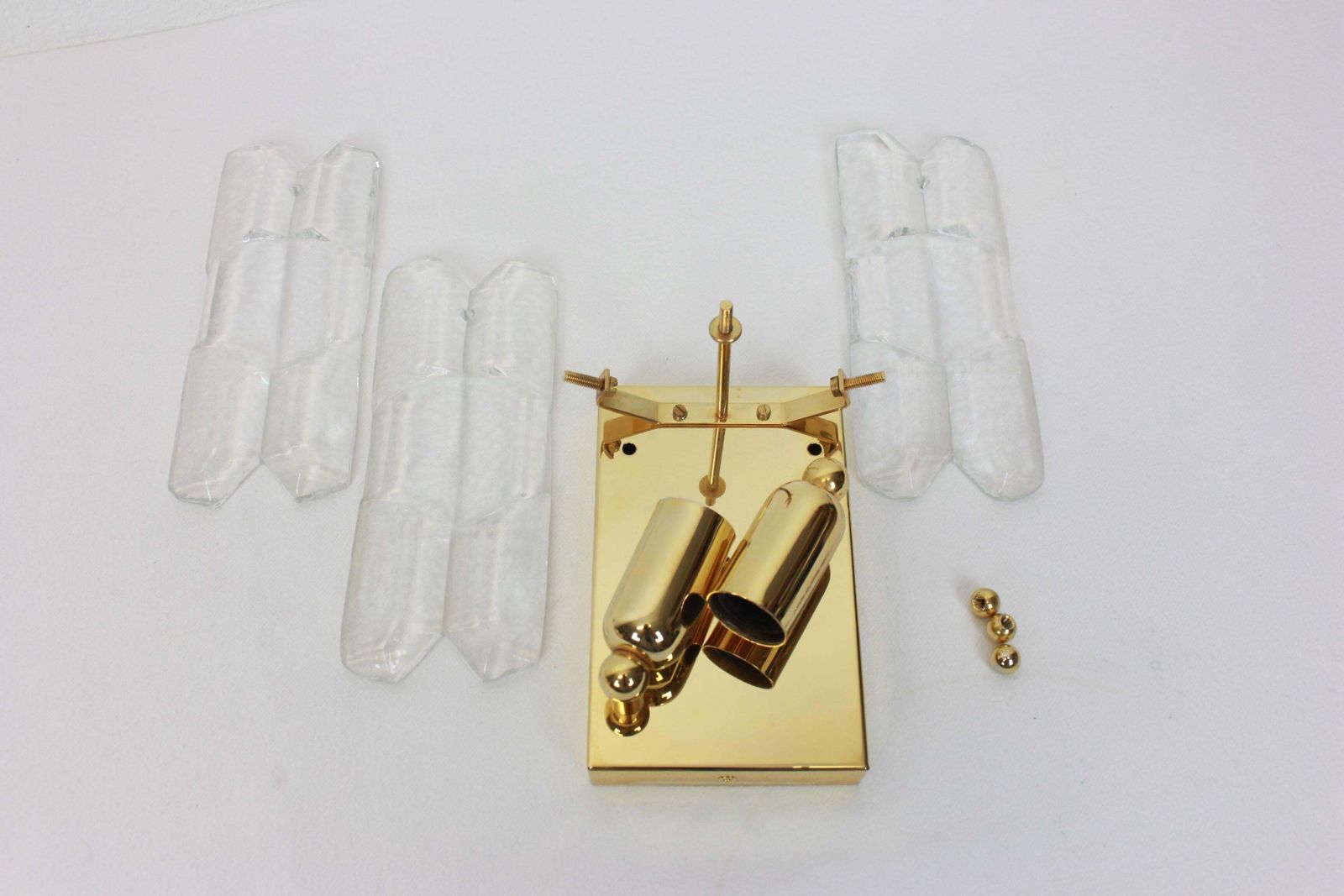 1 Of 2 Sets Of Kalmar Gilded Sconces Murano Wall Lights Palazzo, Austria, 1970s photo 1118.0
