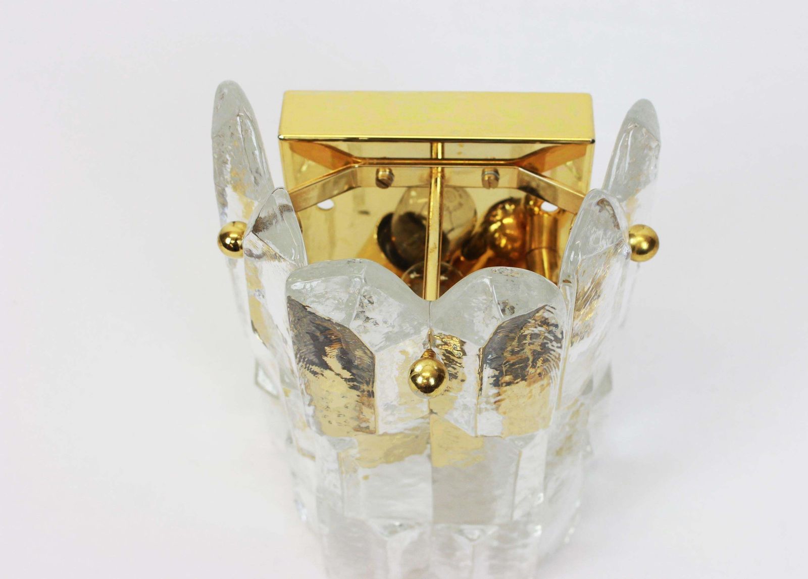 1 Of 2 Sets Of Kalmar Gilded Sconces Murano Wall Lights Palazzo, Austria, 1970s photo buy