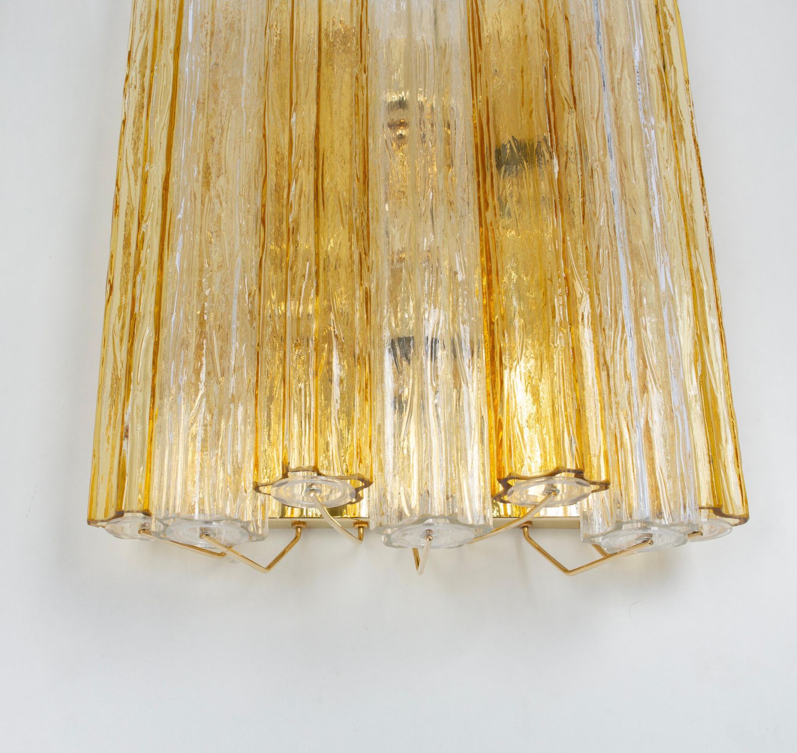 photo for sale Pair Of Stunning Large Kalmar Sconces Tronchi Wall Lights Kalmar, Austria, 1970s