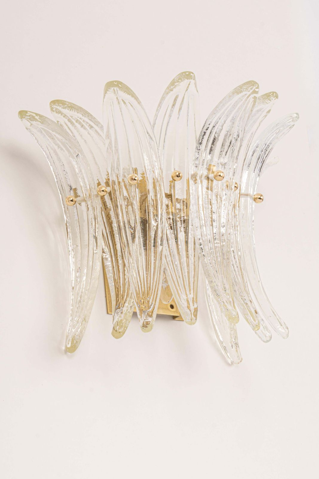 1 Of 2 Sets Of Large Kalmar Sconces Palmette Wall Lights, Austria, 1970s photo vintage