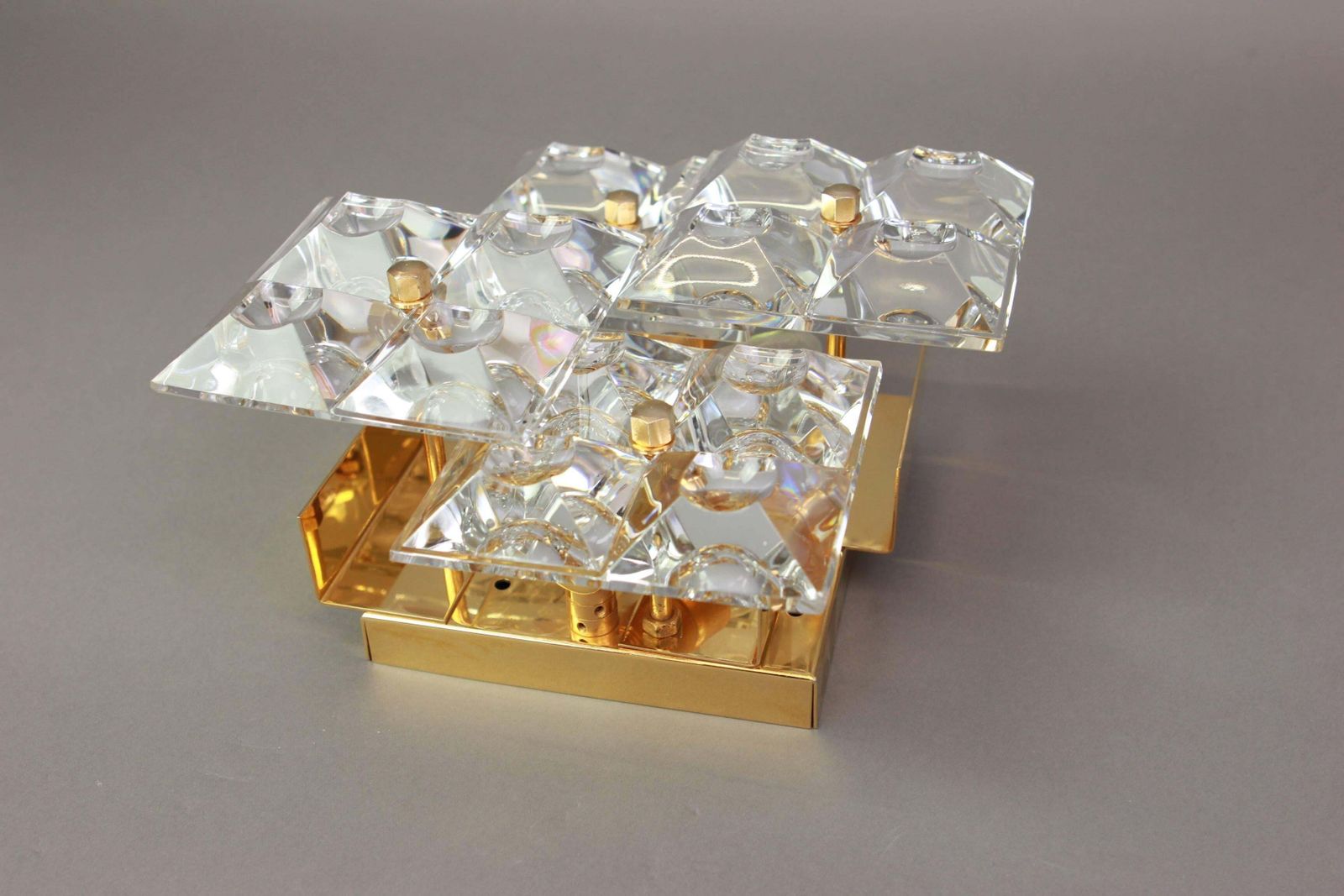 Wonderful Pair Of Crystal Sconces By Kinkeldey, Germany, 1970s photo 1376.0