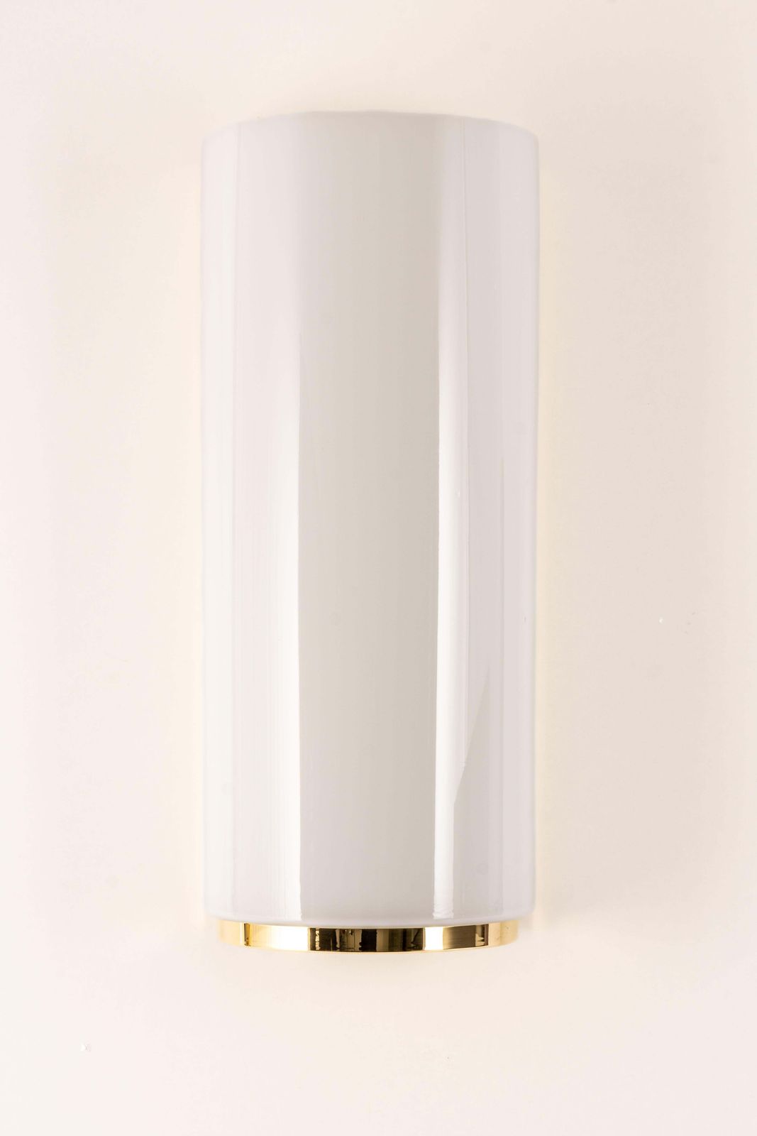 Pair Of Large Opal Glass Brass Sconces Designed By Limburg, Germany photo furniture
