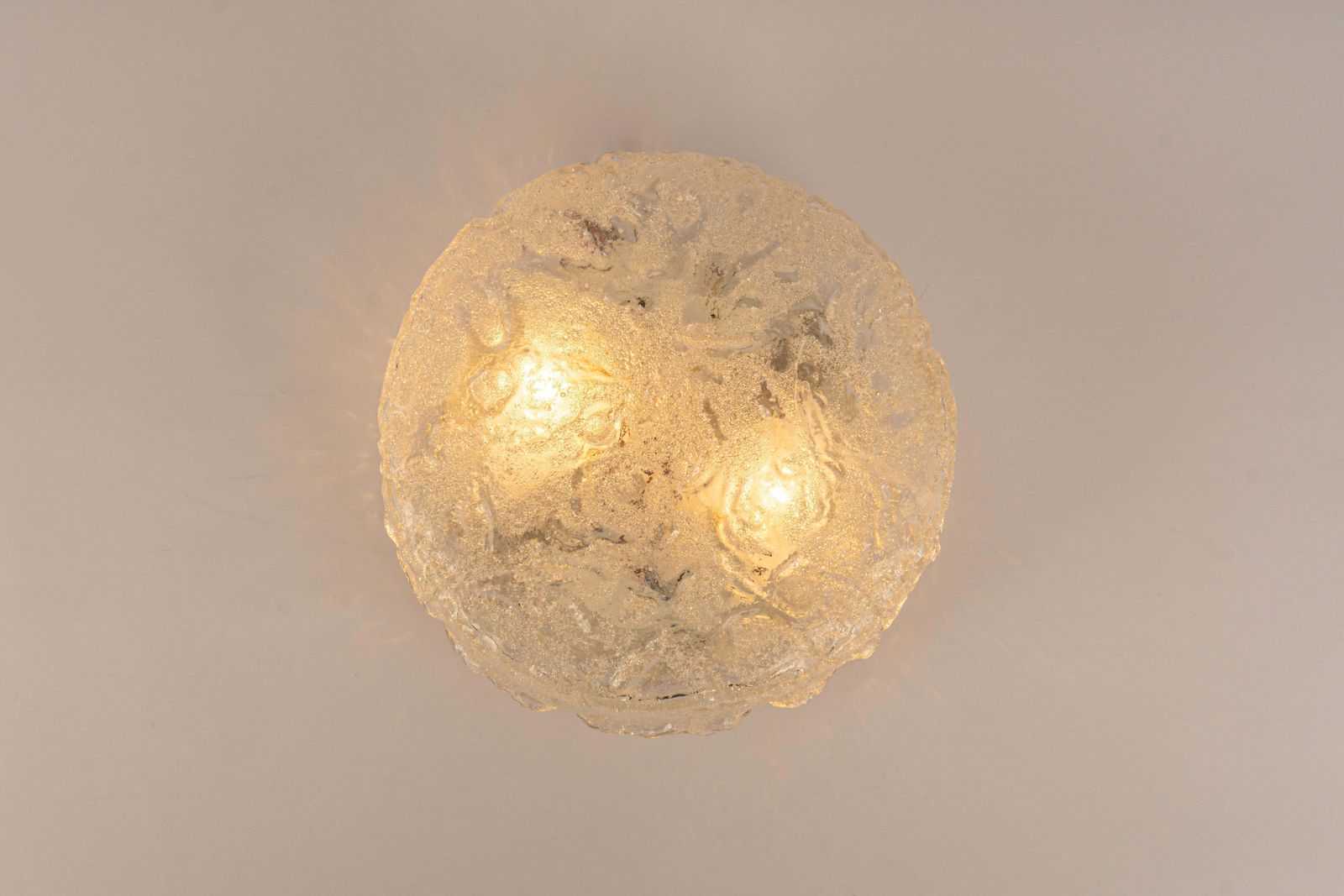 533.0 1 Of 4 Round Murano Glass Flush Mount By Limburg, Germany, 1970s photo