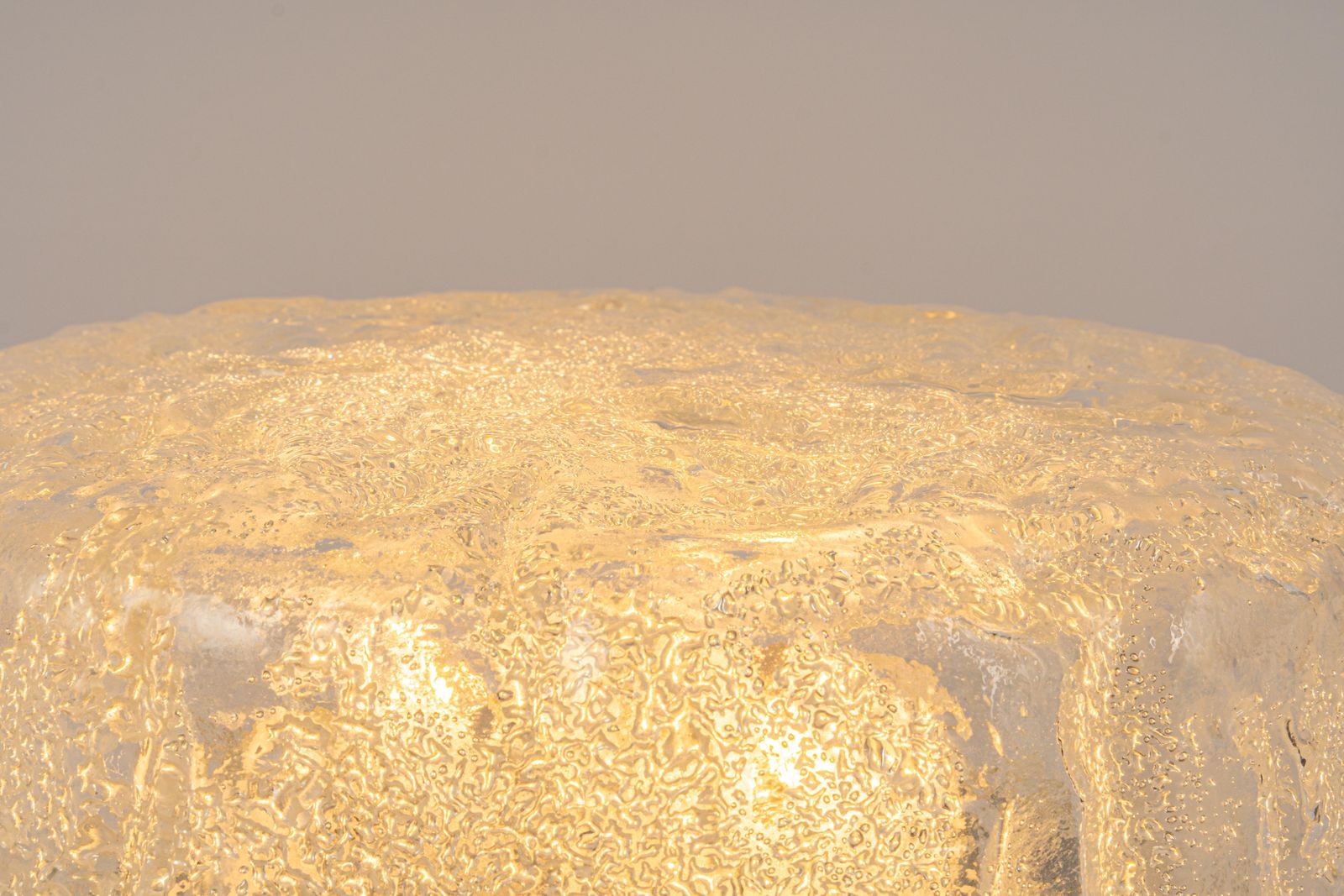 Lighting 1 Of 4 Round Murano Glass Flush Mount By Limburg, Germany, 1970s photo