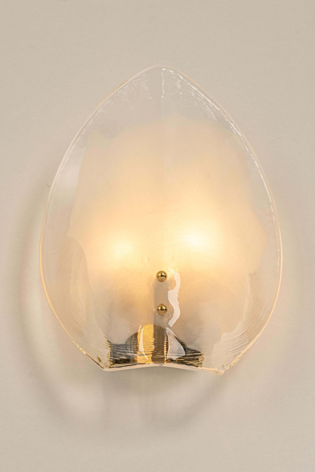 1 Of 2 Pairs Of Kalmar Brass & Murano Glass Sconces Wall Lights, Austria, 1970s photo furniture