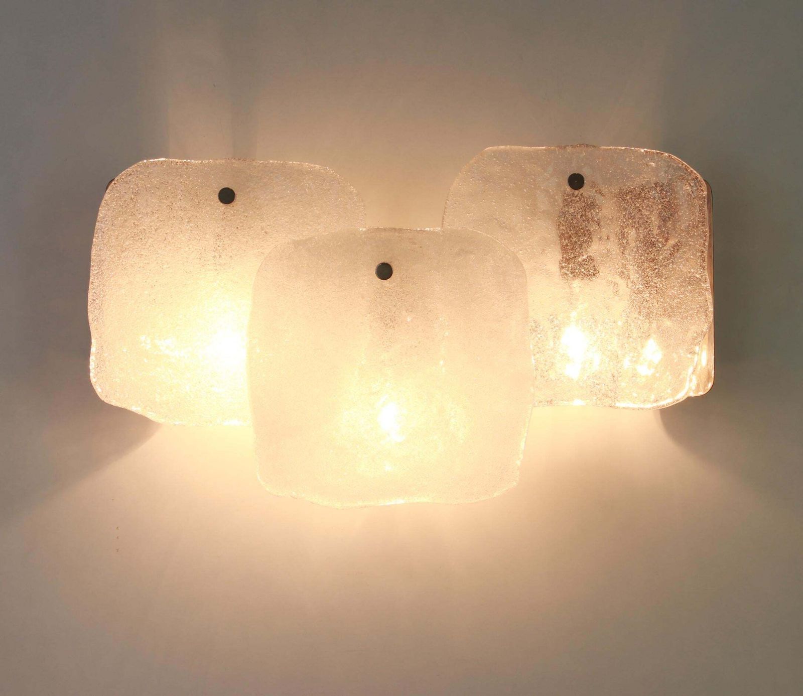1 Of 4 Pairs Of Large Kalmar Wall Lights Murano Glass By Kalmar, Austria, 1960s photo for sale