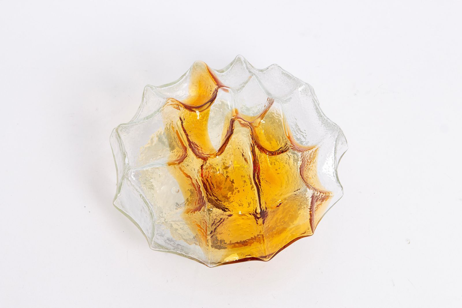 1 Of 4 Petite Murano Flush Mount Fixture, Italy, 1970s photo Lighting