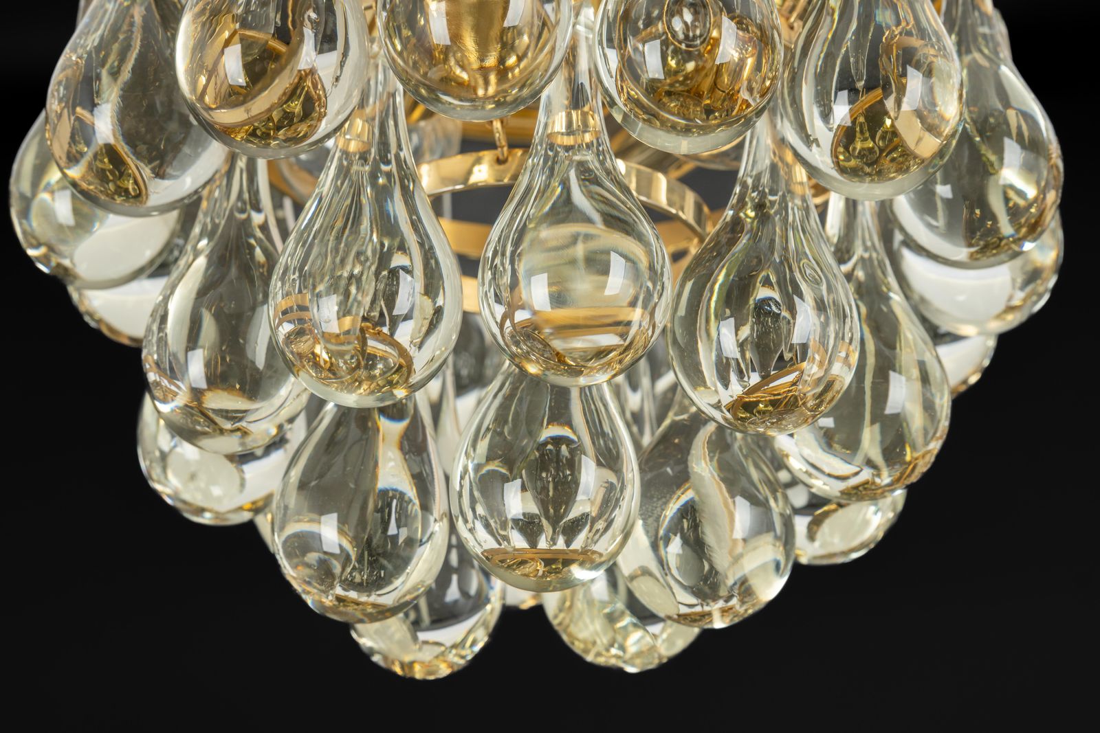 1 Of 6 Petite Murano Glass Tear Drop Flush Mount By C.Palme, Germany, 1970s photo furniture