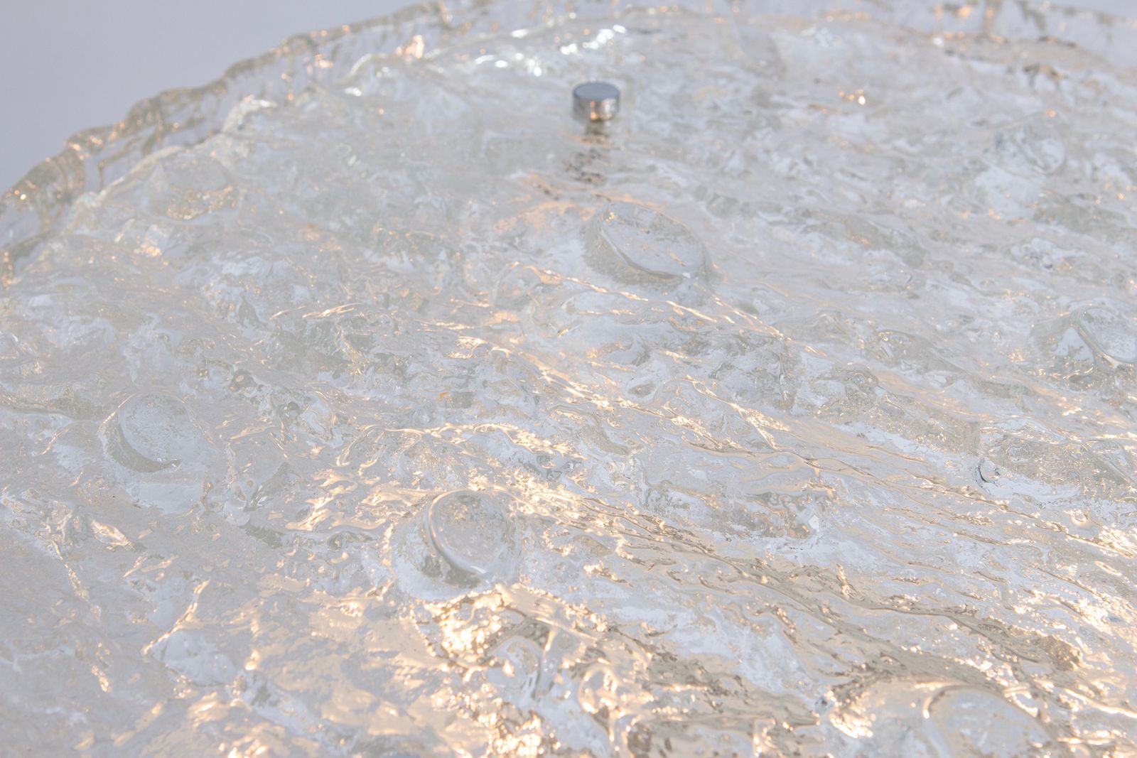photo vinterior Murano Glass Flushmount Fixture In Style Of Kaiser, Germany, 1960s