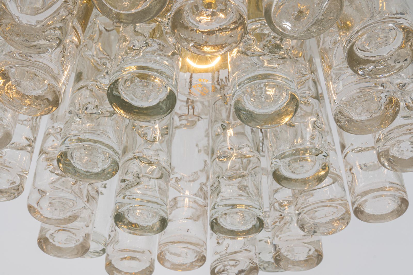 photo furniture 1 Of 2 Petite Murano Glass Tubes Flush Mount Light By Doria, Germany, 1970s