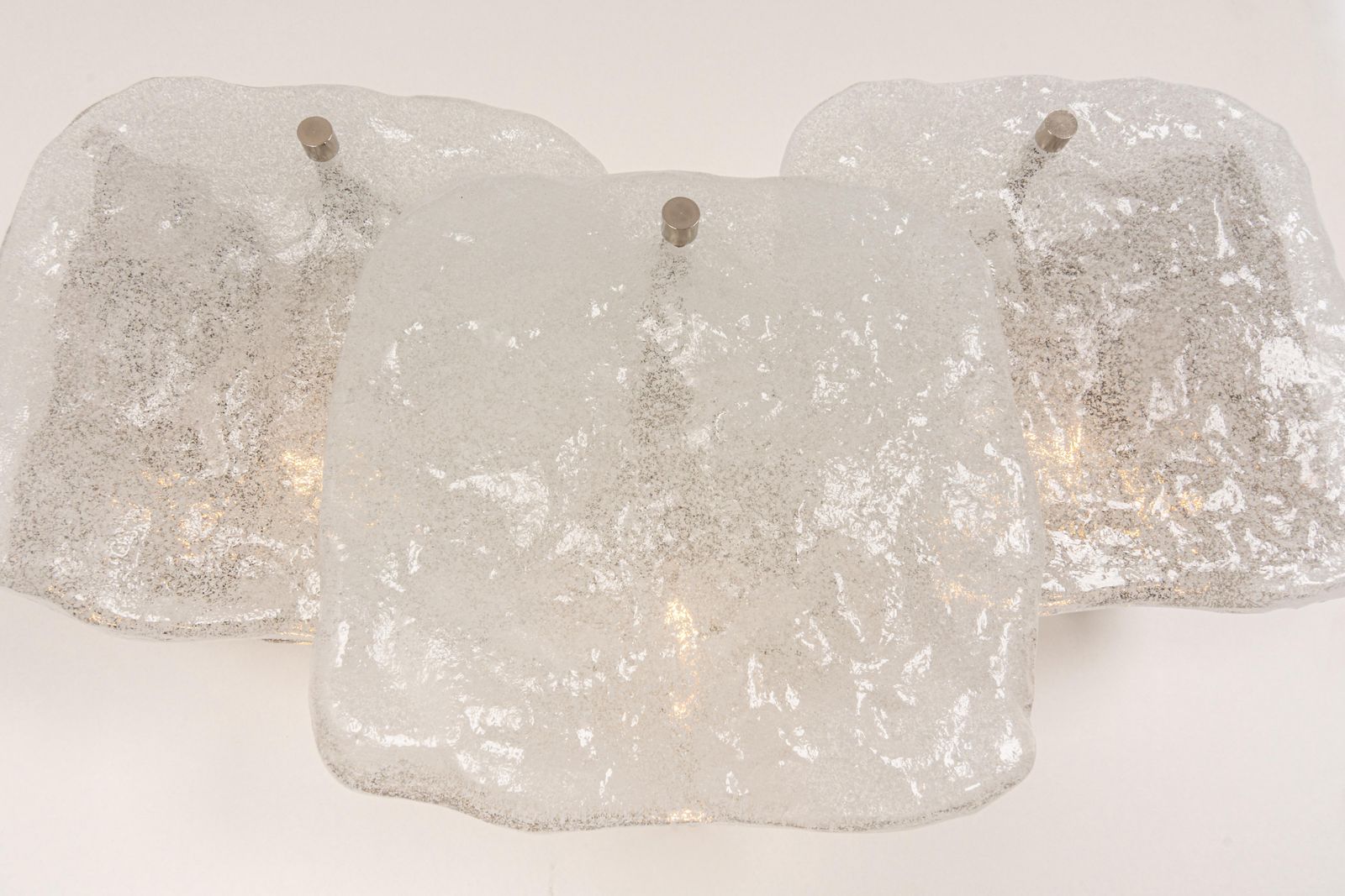 1 Of 2 Pairs Of Large Kalmar Wall Lights Murano Glass By Kalmar, Austria, 1960s photo vinterior