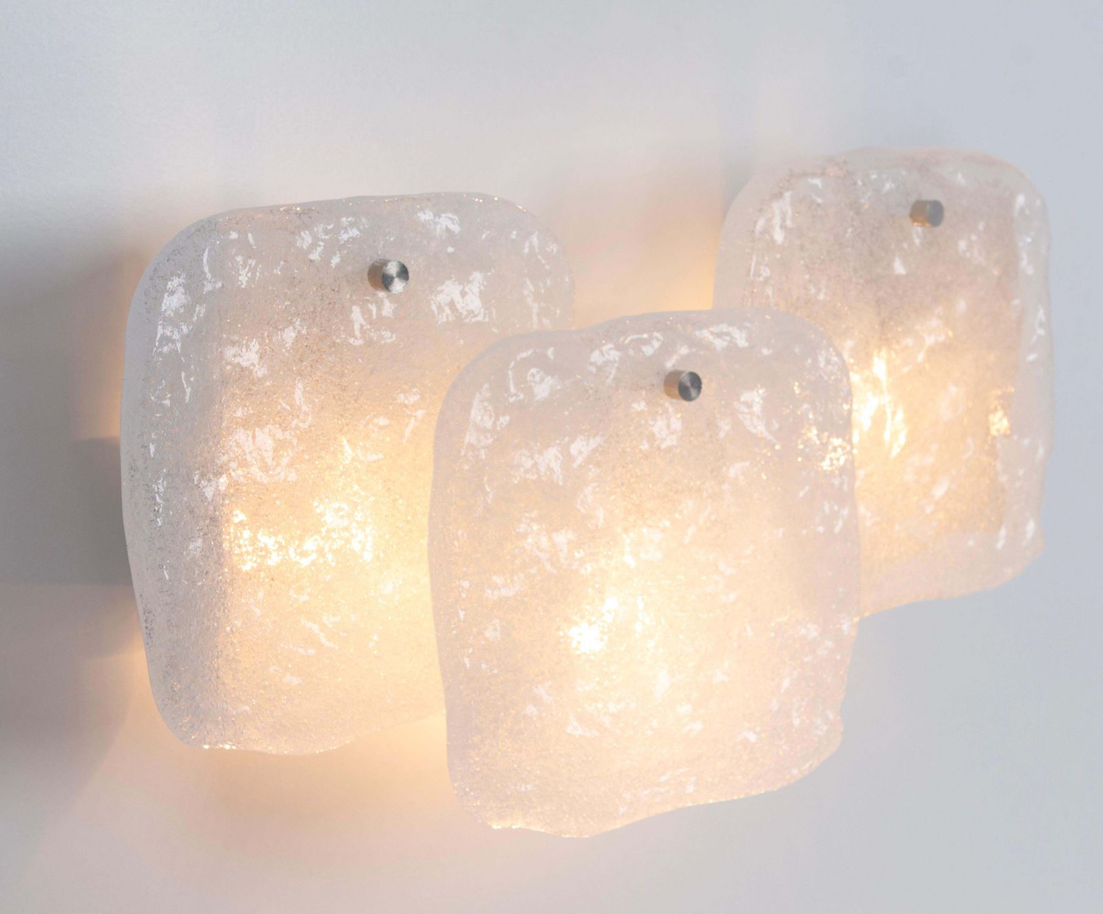 1 Of 2 Pairs Of Large Kalmar Wall Lights Murano Glass By Kalmar, Austria, 1960s photo buy