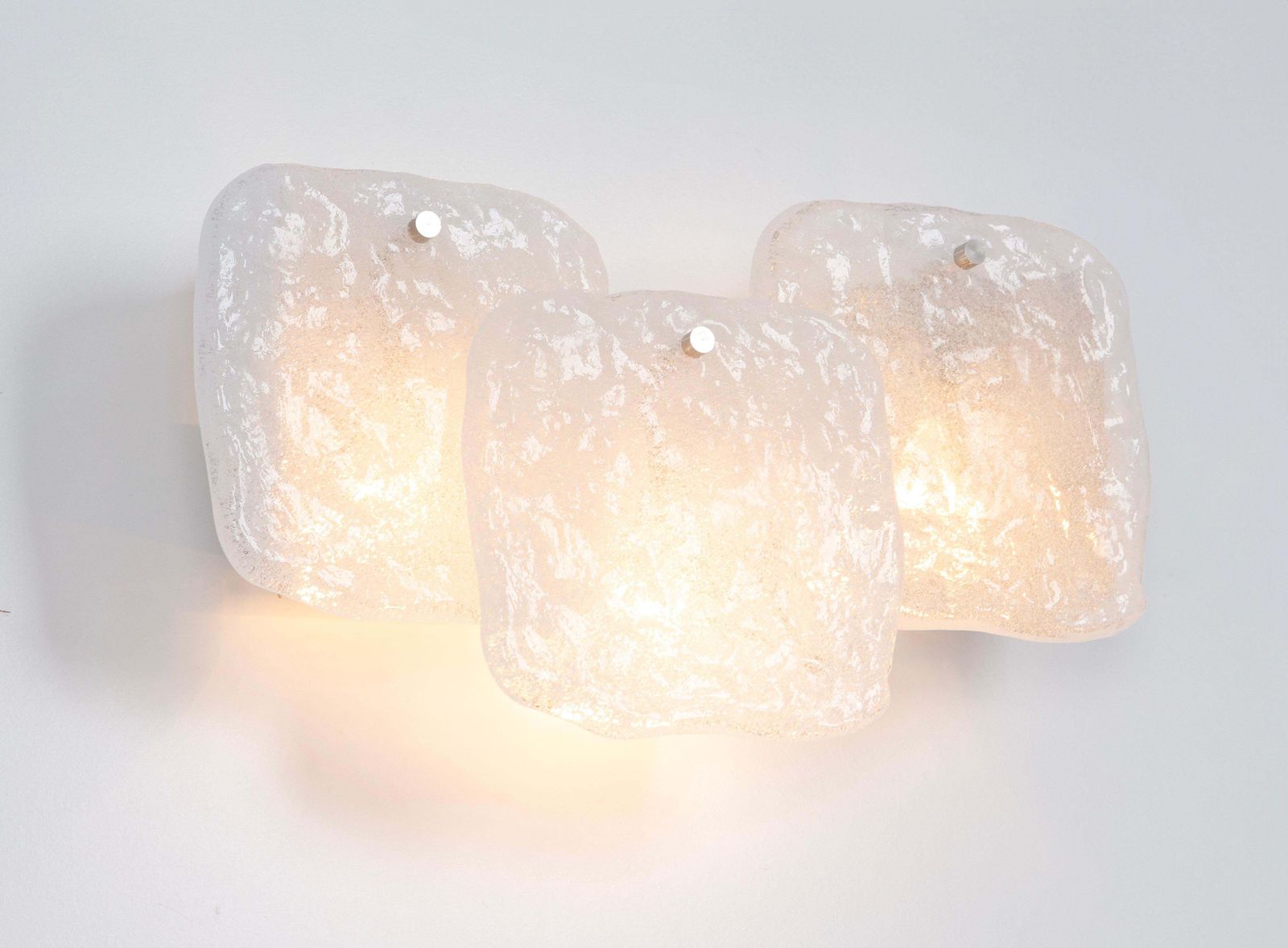 1 Of 2 Pairs Of Large Kalmar Wall Lights Murano Glass By Kalmar, Austria, 1960s photo vintage