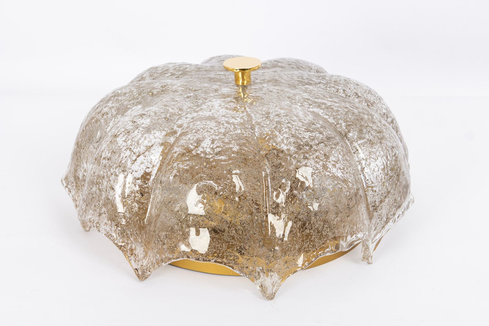 photo furniture 1 Of 4 Dark Toned Murano Glass Ceiling Fixture, Kaiser, Germany, 1970s