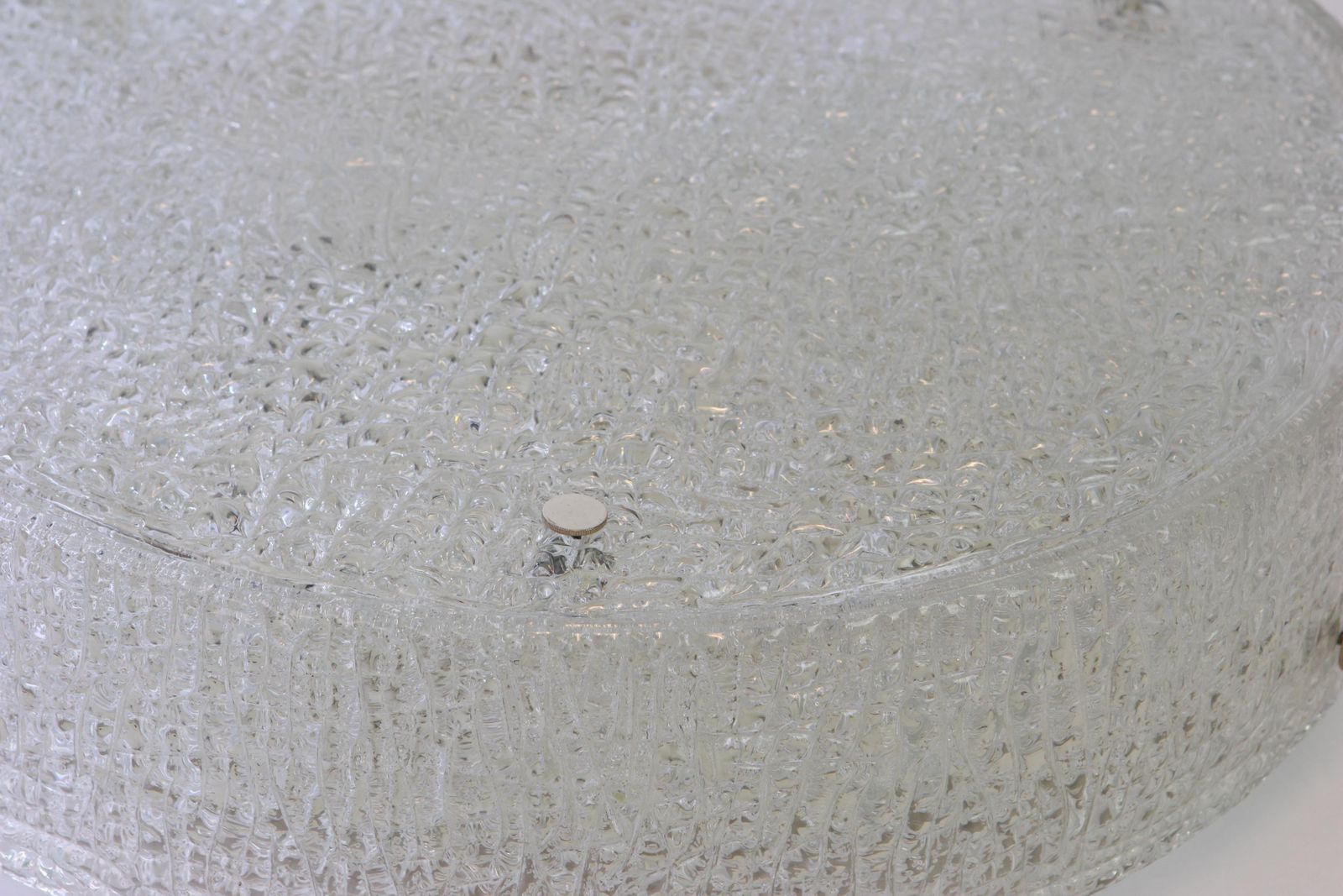 photo for sale 1 Of 3 Large Murano Glass Flushmount Fixture By Kaiser, Germany, 1960s