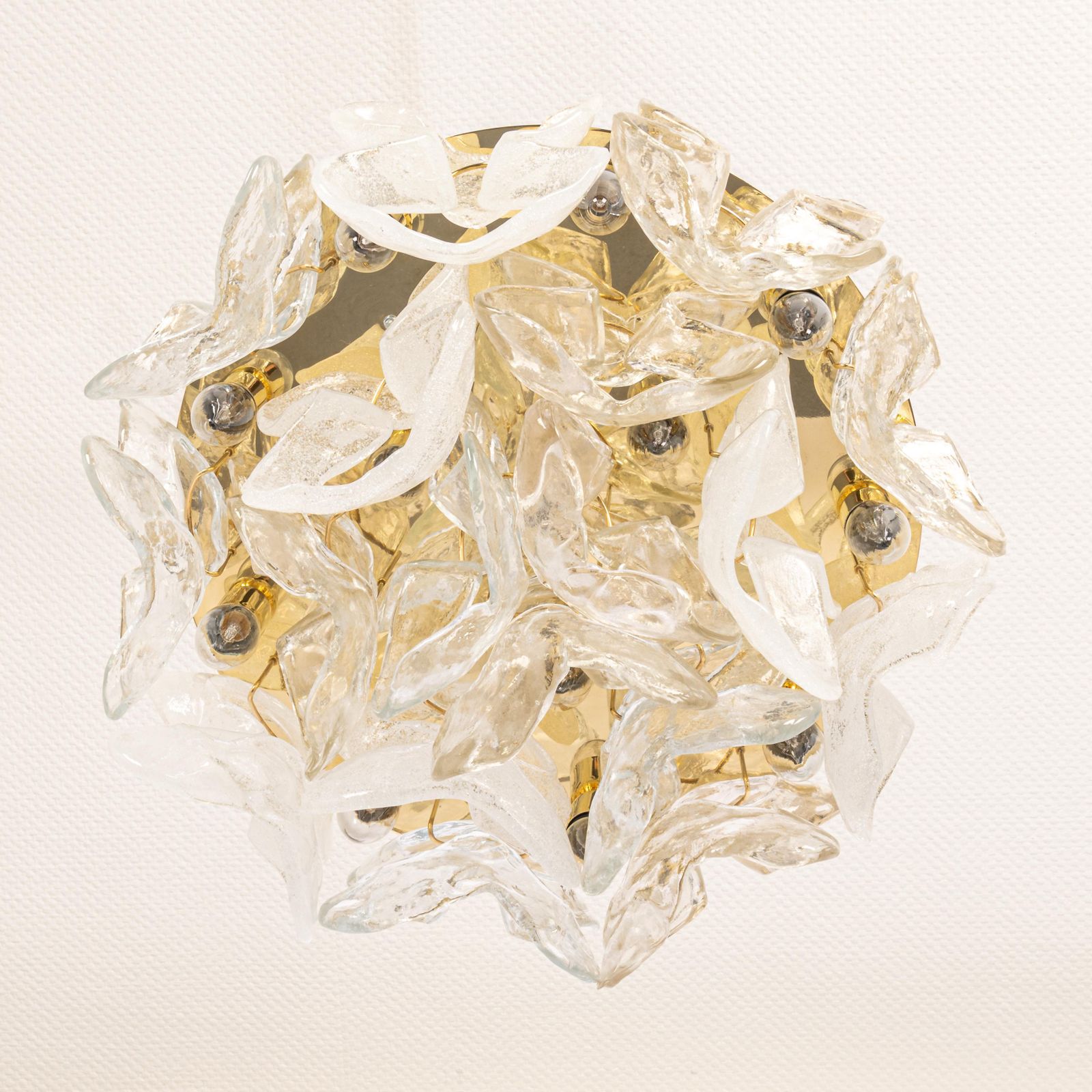 1 Of 2 Large Catena Ceiling Fixture Murano Glasses By Kalmar, Austria, 1960 photo Lighting