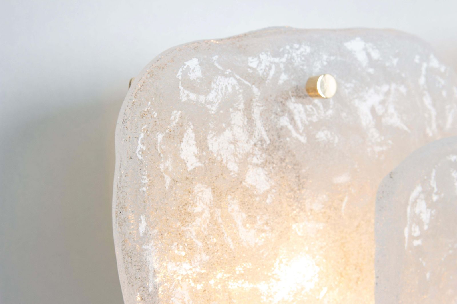 photo furniture Pair Of Large Brass Kalmar Wall Lights Murano Glass By Kalmar, Austria, 1960s