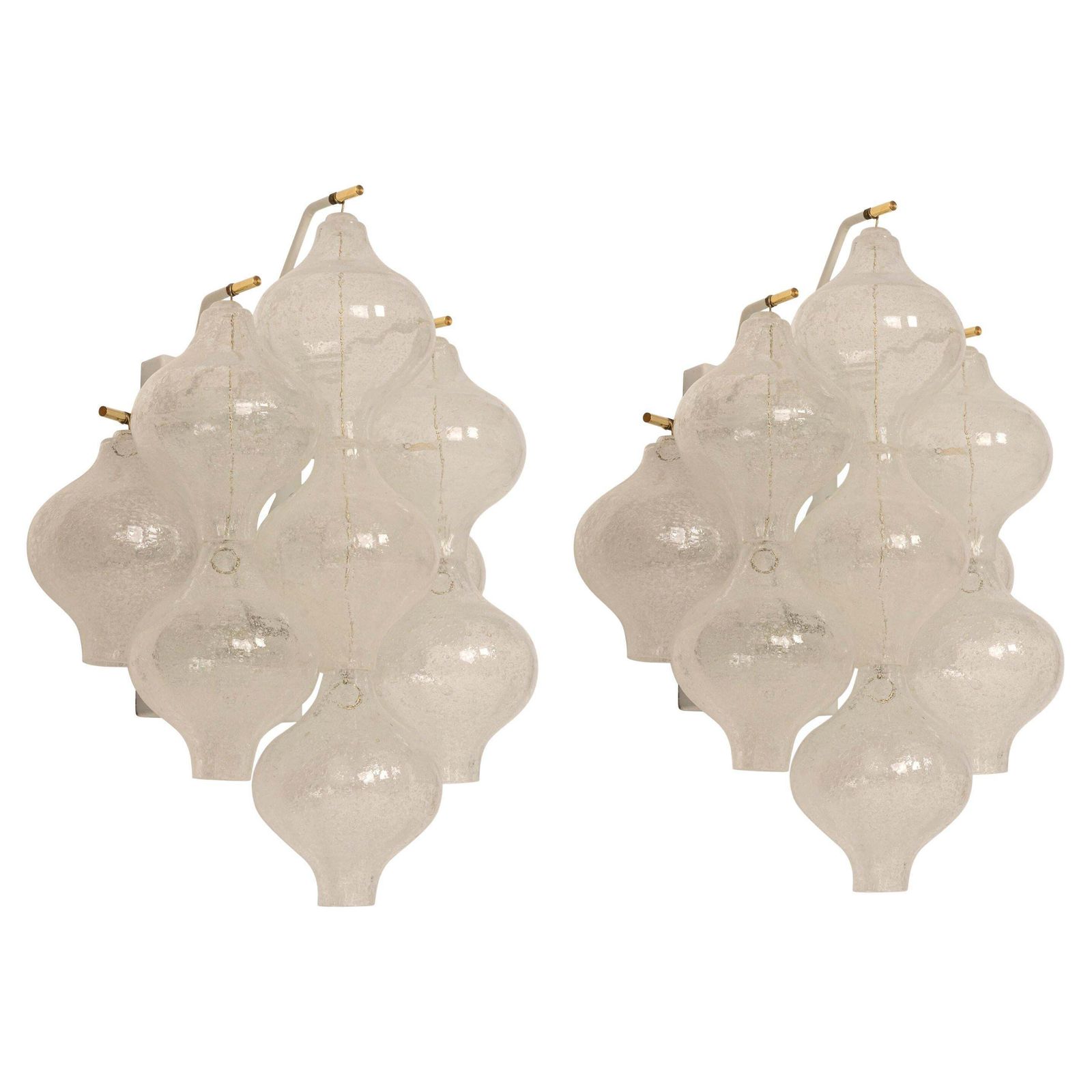 1 Of 3 Pairs Of Kalmar 'Tulipan' Sconces Wall Lights, Austria, 1970s photo furniture