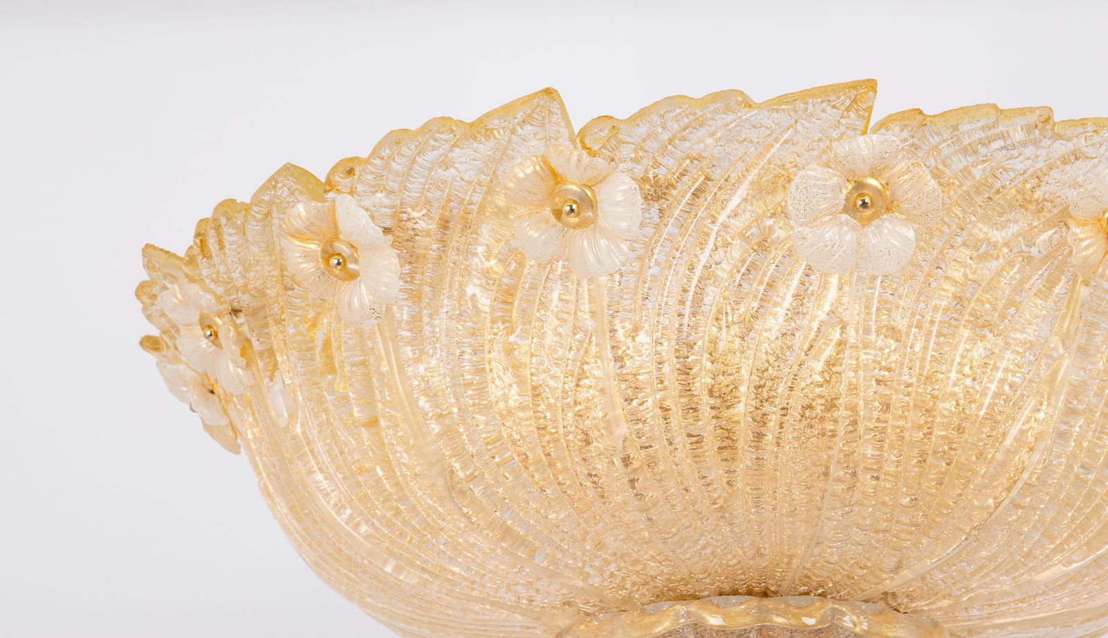 photo for sale 1 Of 2 Large Grand Hotel Murano Ceiling Fixture By Barovier & Toso, Italy, 1970s