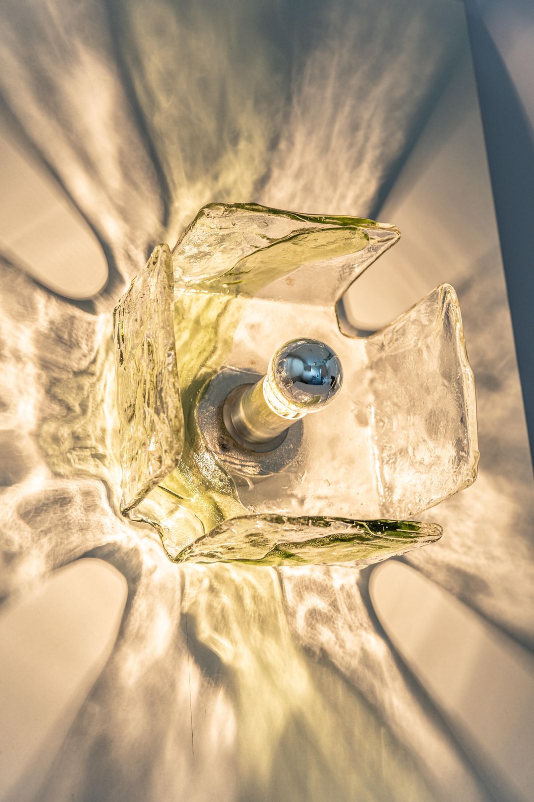 645.0 1 Of 15 Large Glass Wall Light Designed By Carlo Nason For Kalmar, 1960s photo