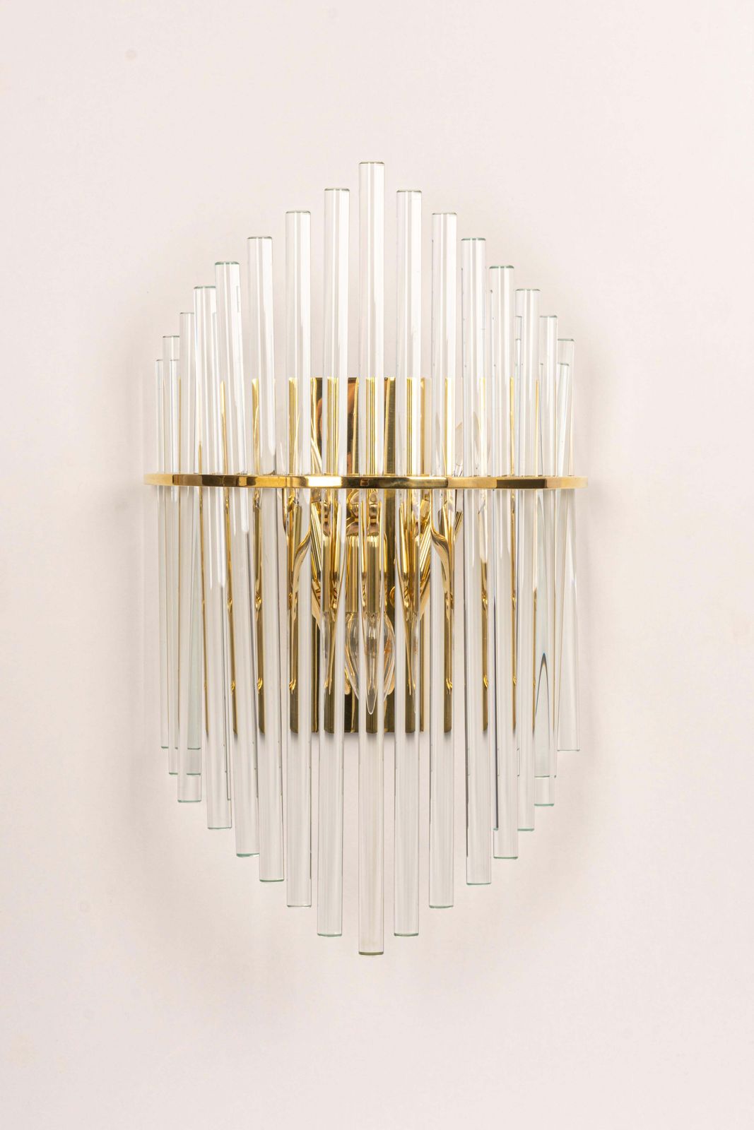 1 Of 3 Pairs Of Wonderful Crystal Rod Sconces By Christoph Palme, Germany, 1970s photo buy