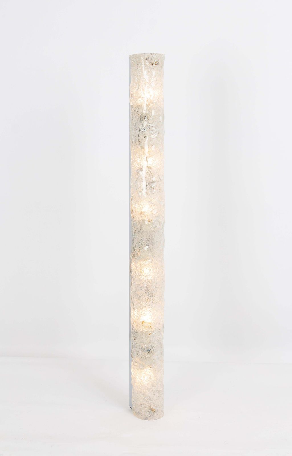 1 Of 4 Extra Large Murano Ice Glass Sconces Modernist Wall Fixtures, Germany photo for sale